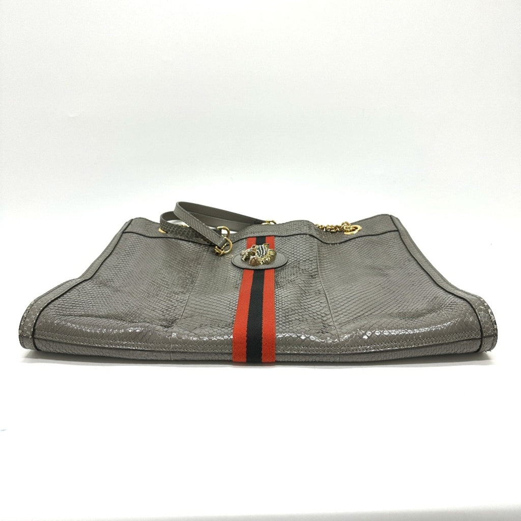 Rajah Chain Tote Snakeskin Large