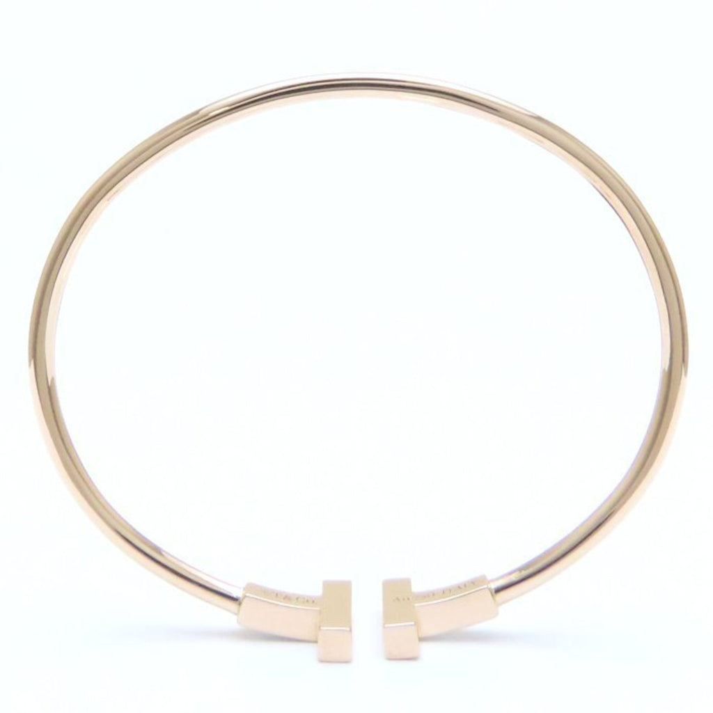 T Wire Bracelet 18K Rose Gold with Mother of Pearl
