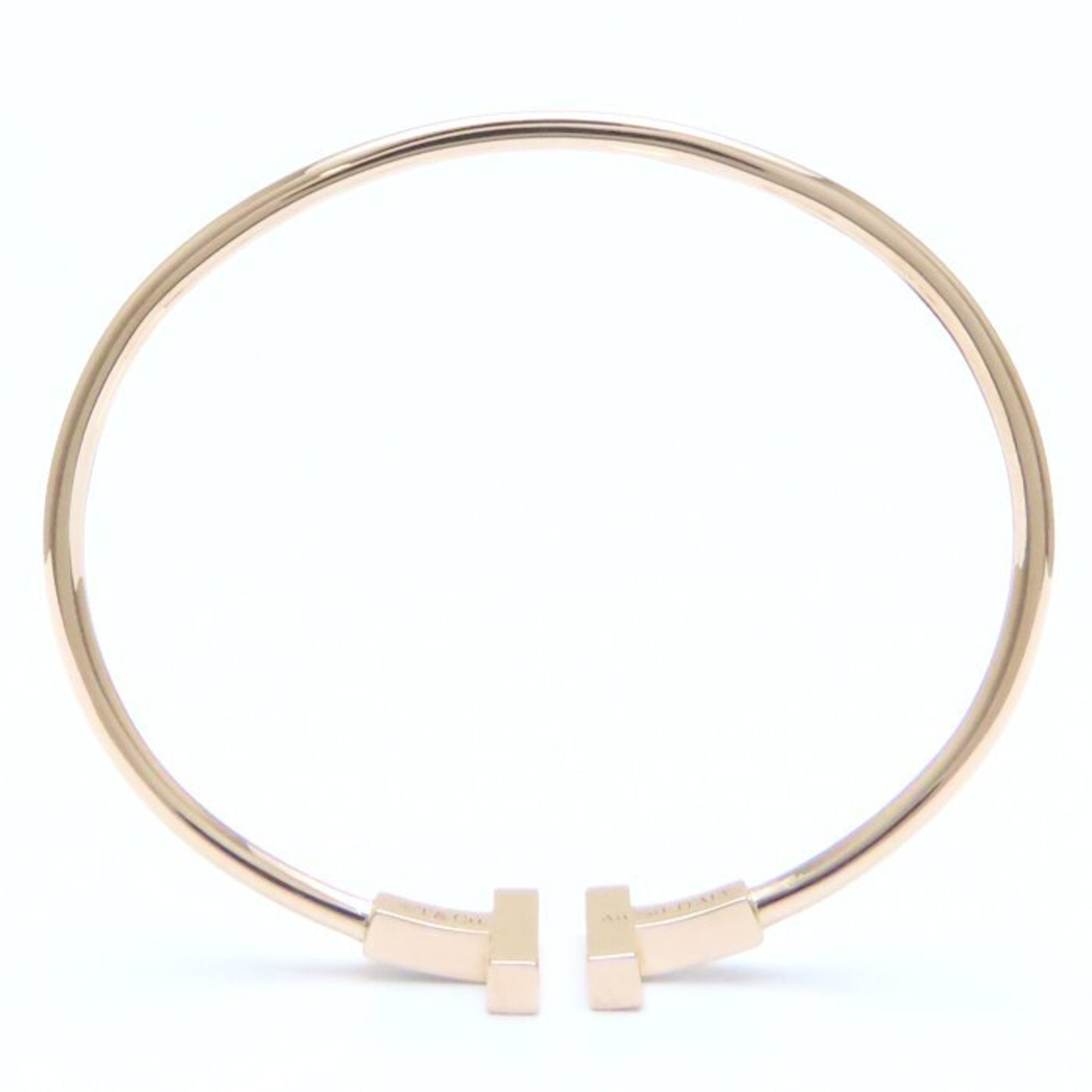 T Wire Bracelet 18K Rose Gold with Mother of Pearl
