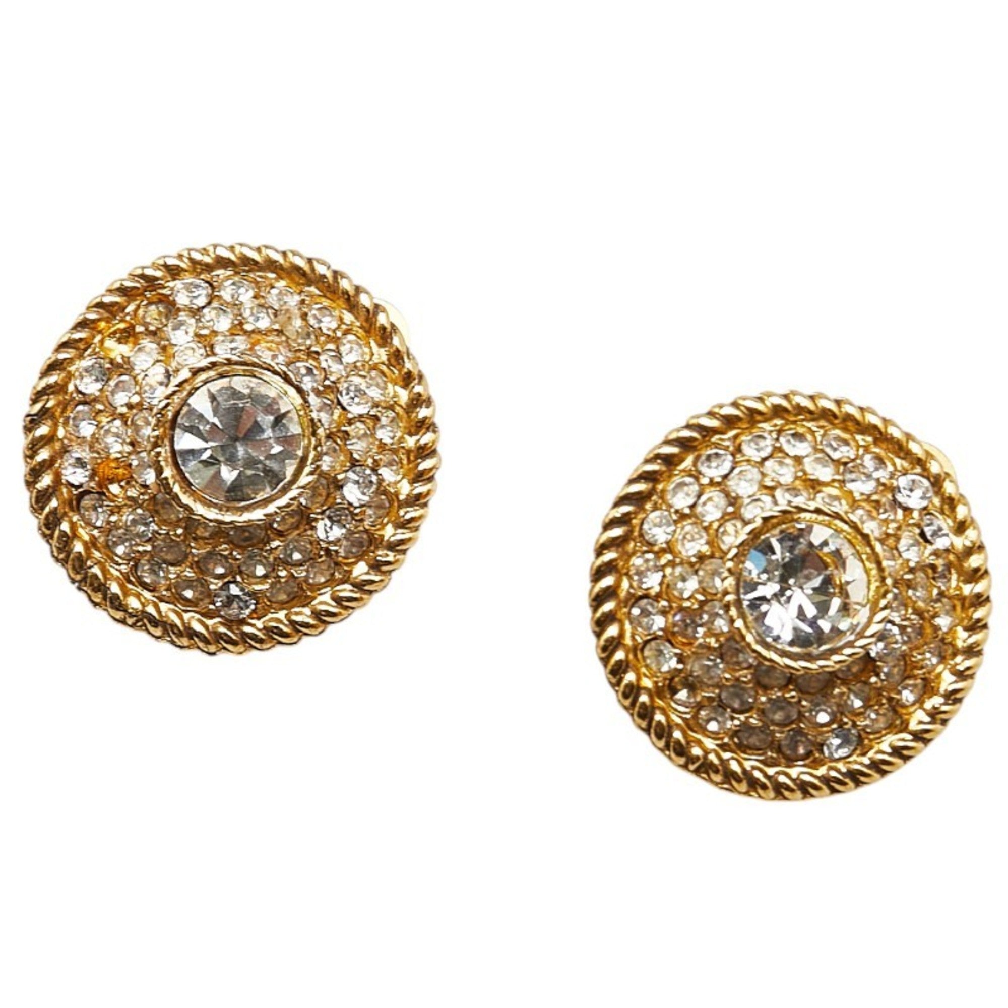 Rhinestone Clip-On Earrings Rhinestone