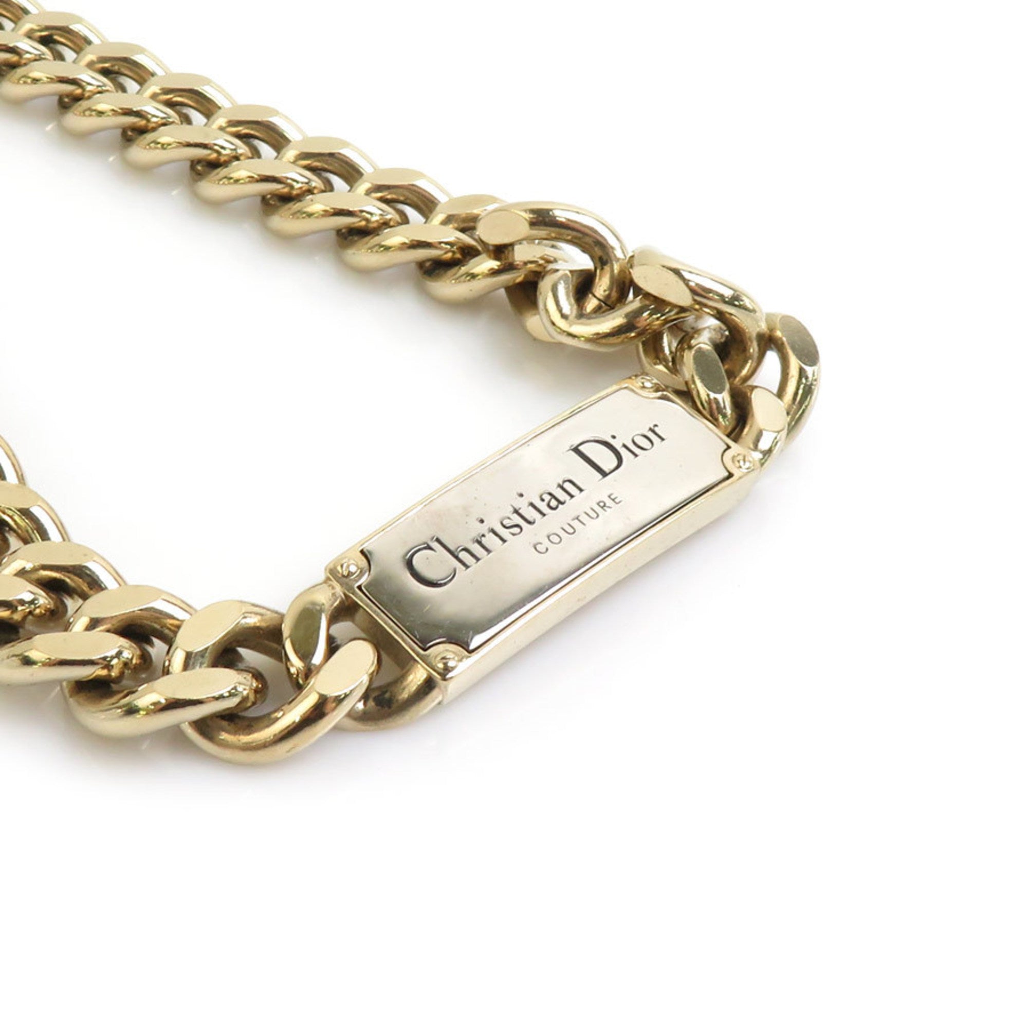 Pendant Necklace Gold and Silver Metal