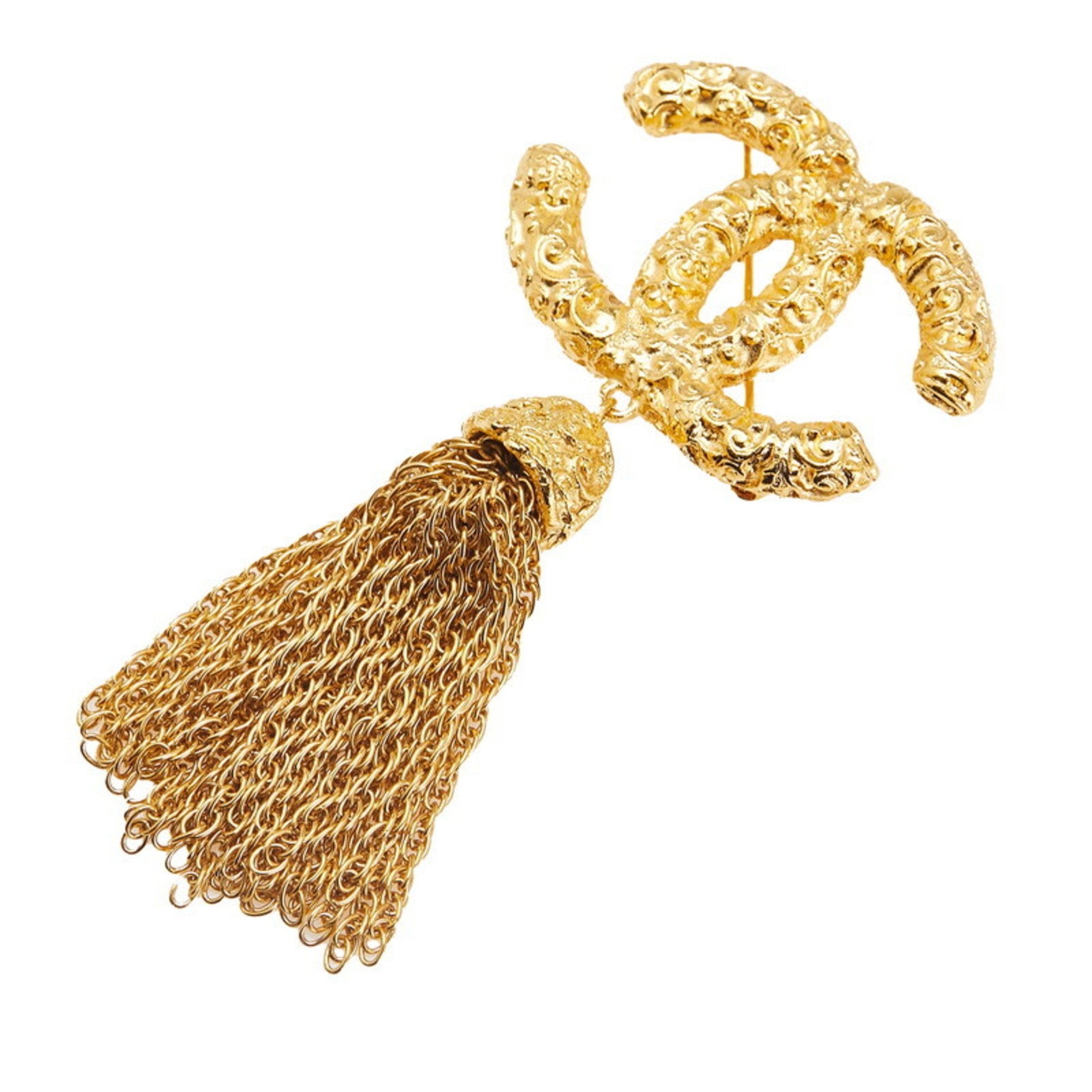 CC Logo Brooch Metal