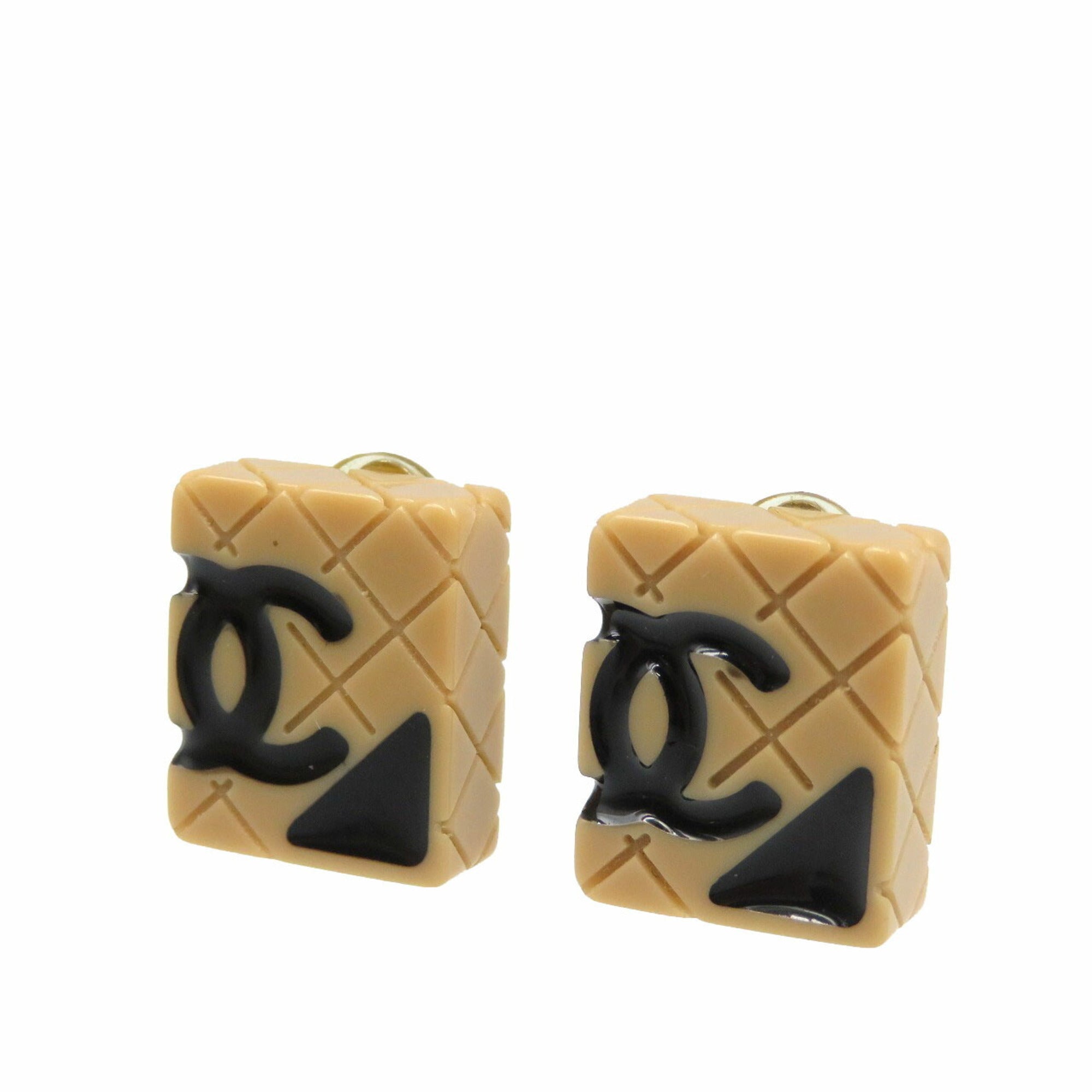 CC Logo Clip-On Earrings Metal