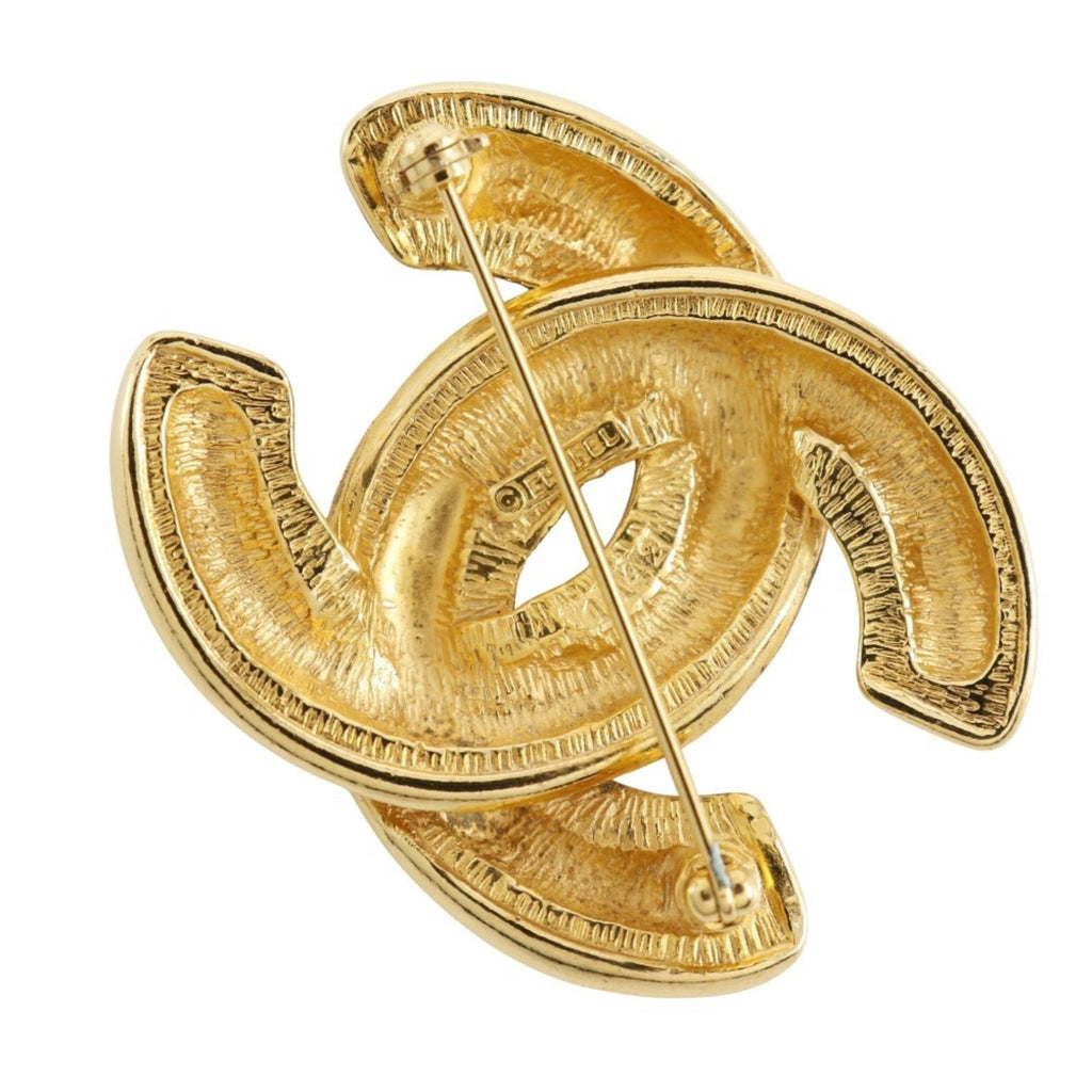 CC Logo Brooch Metal