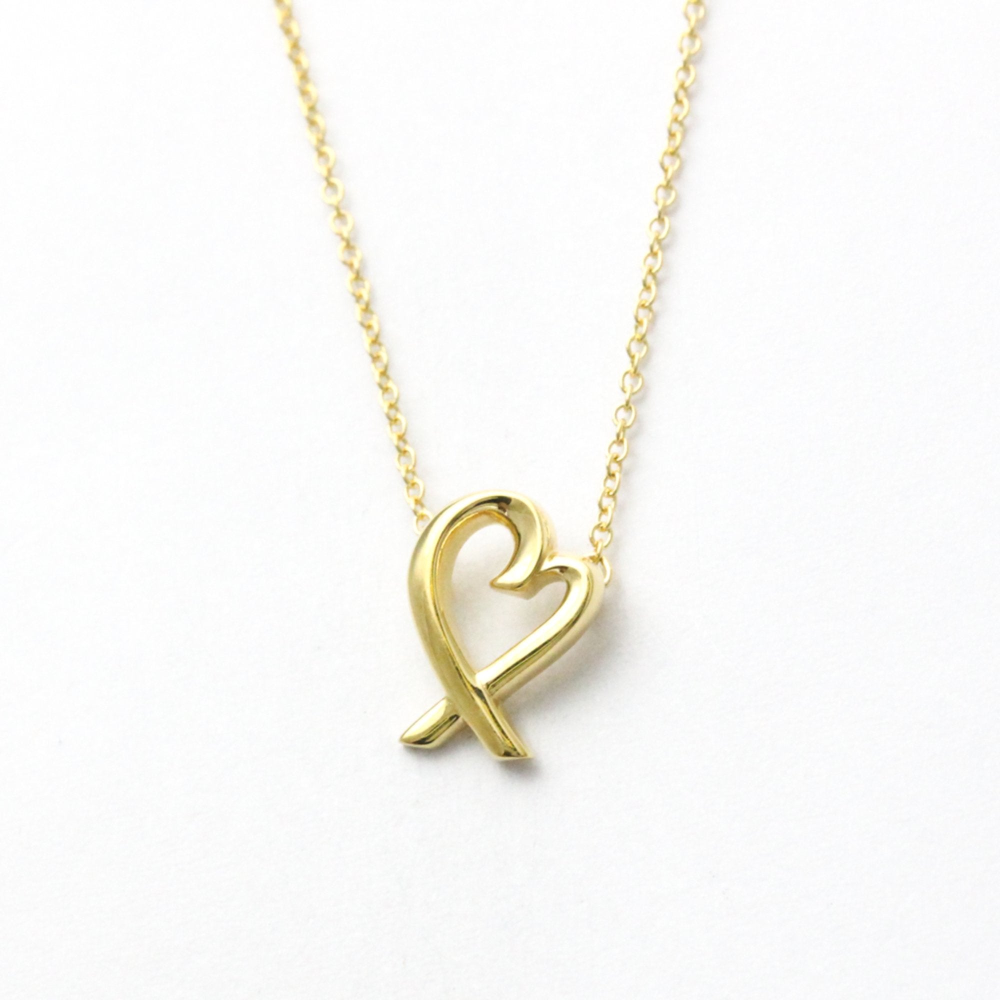 Loving Heart Pendant Necklace 18K Yellow Gold