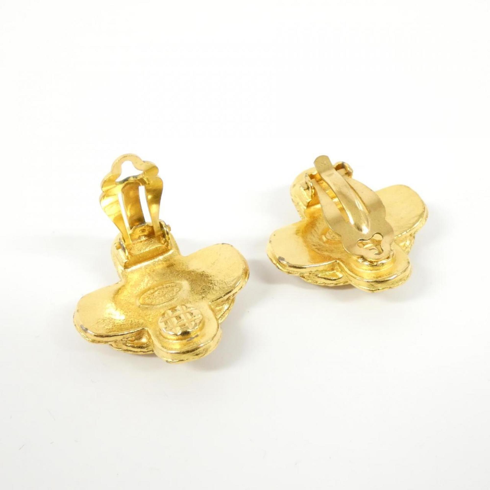 Clip-On Earrings Clip-On Gold-Tone Metal