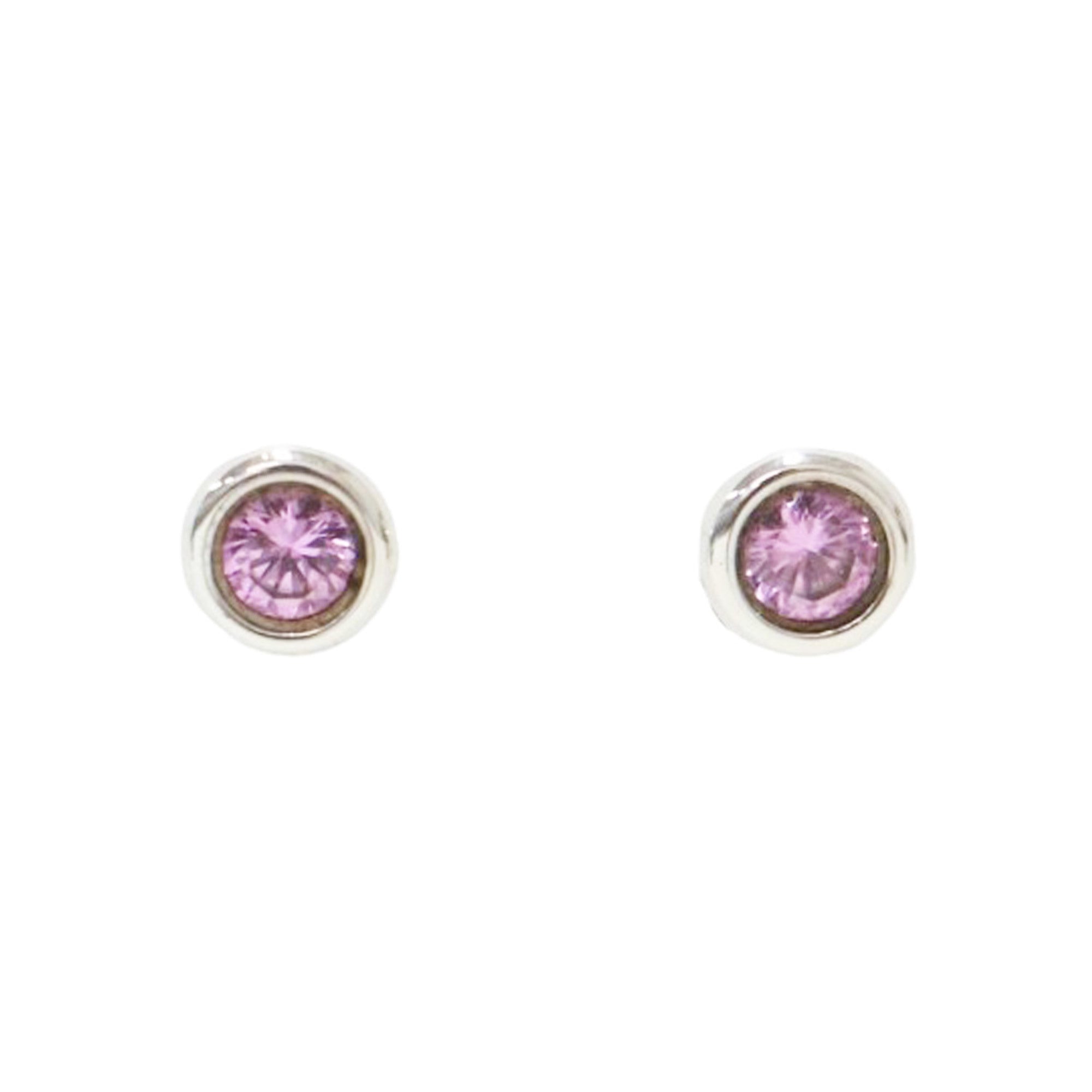 Elsa Peretti Earrings Sterling Silver 5mm Sterling Silver