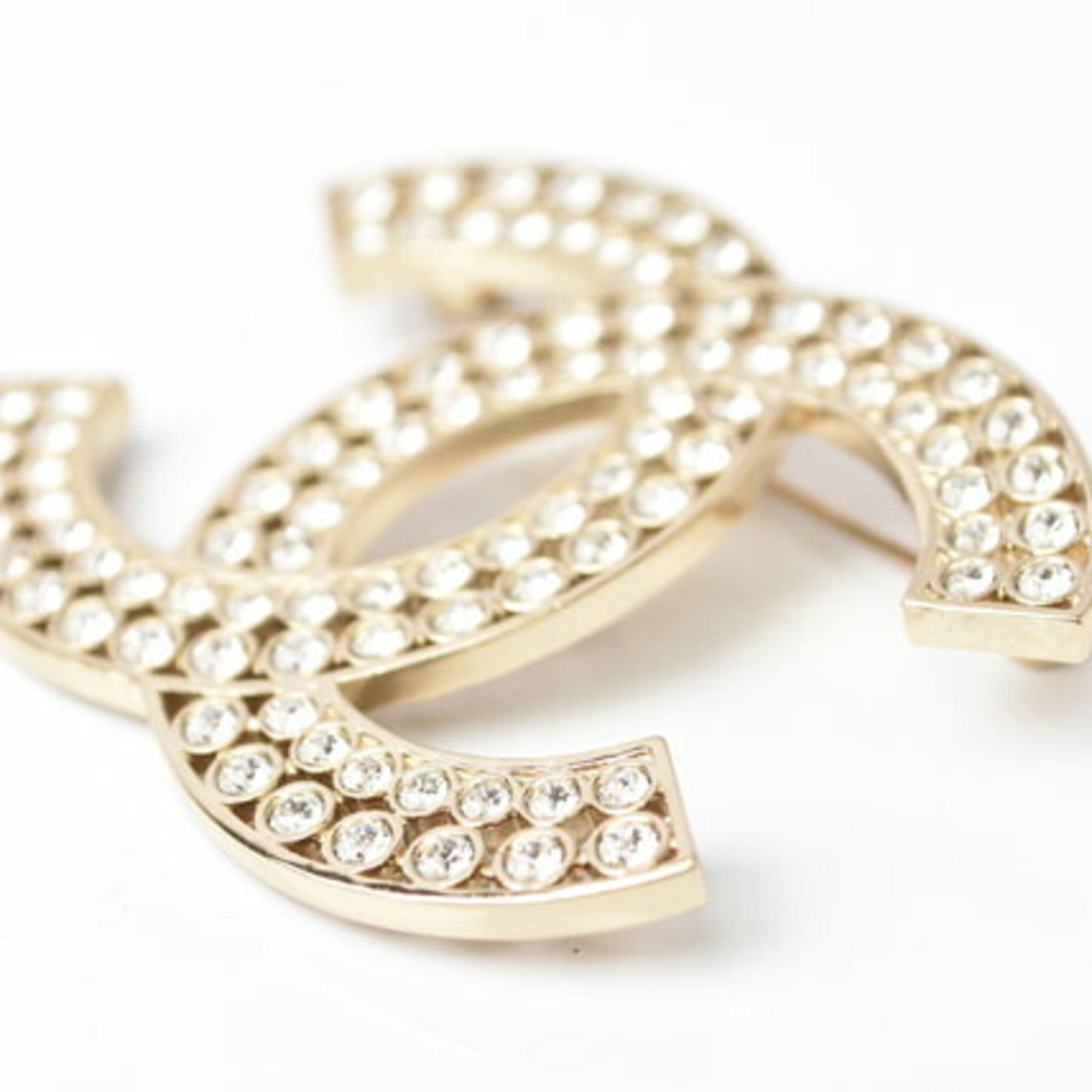 CC Logo Brooch Metal