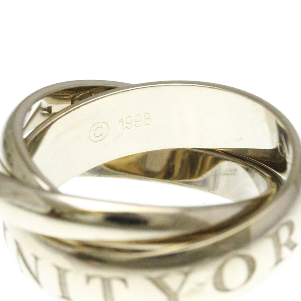 Trinity Ring Sterling Silver and 18K White Gold