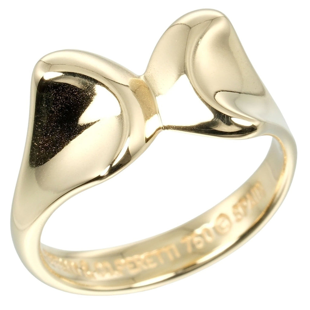 Ribbon Band Ring 18K Yellow Gold