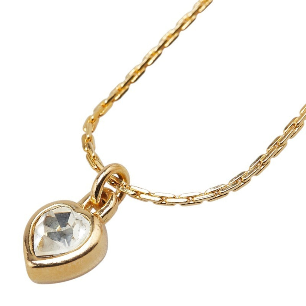 Pendant Necklace Rhinestone Gold