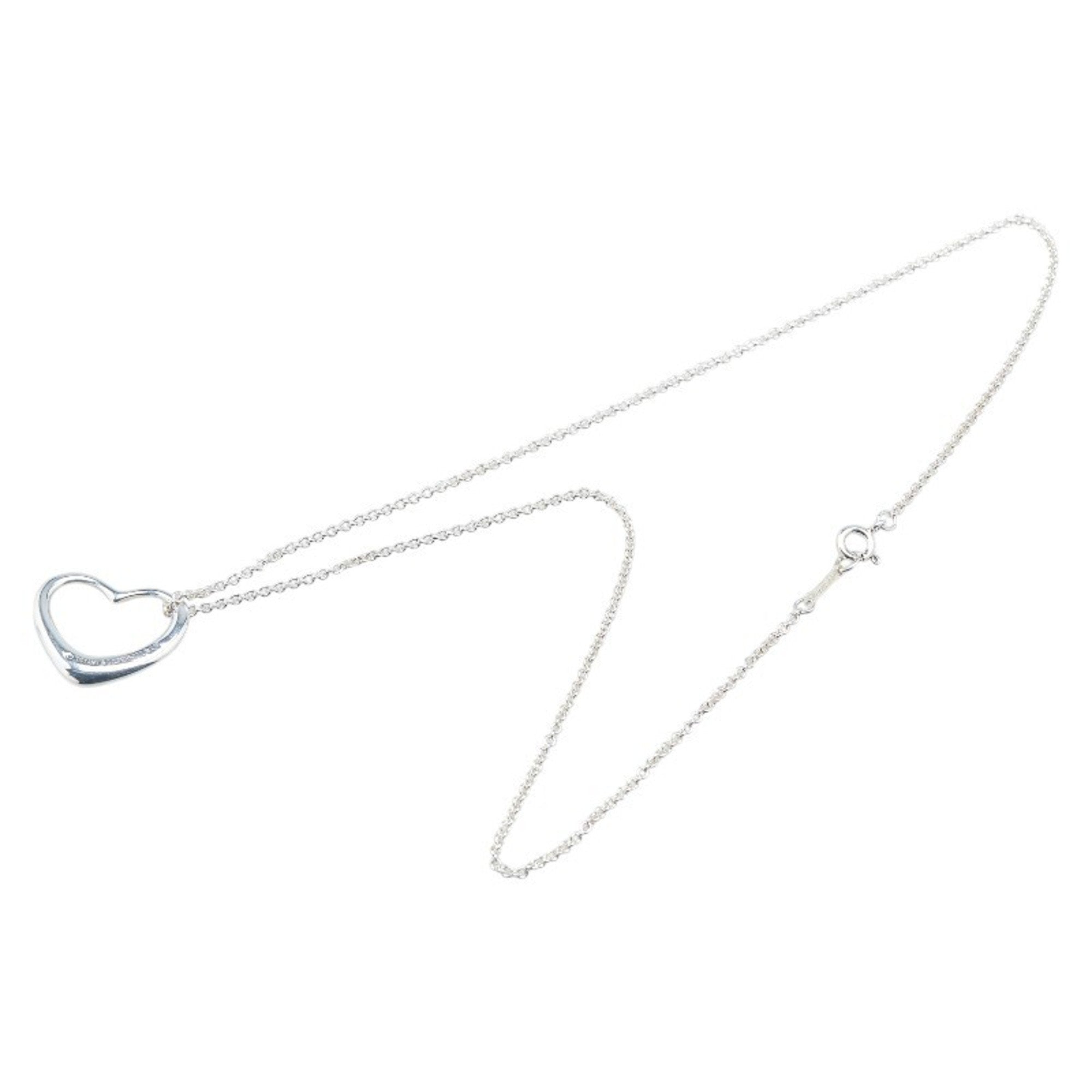 Heart Pendant Necklace Sterling Silver