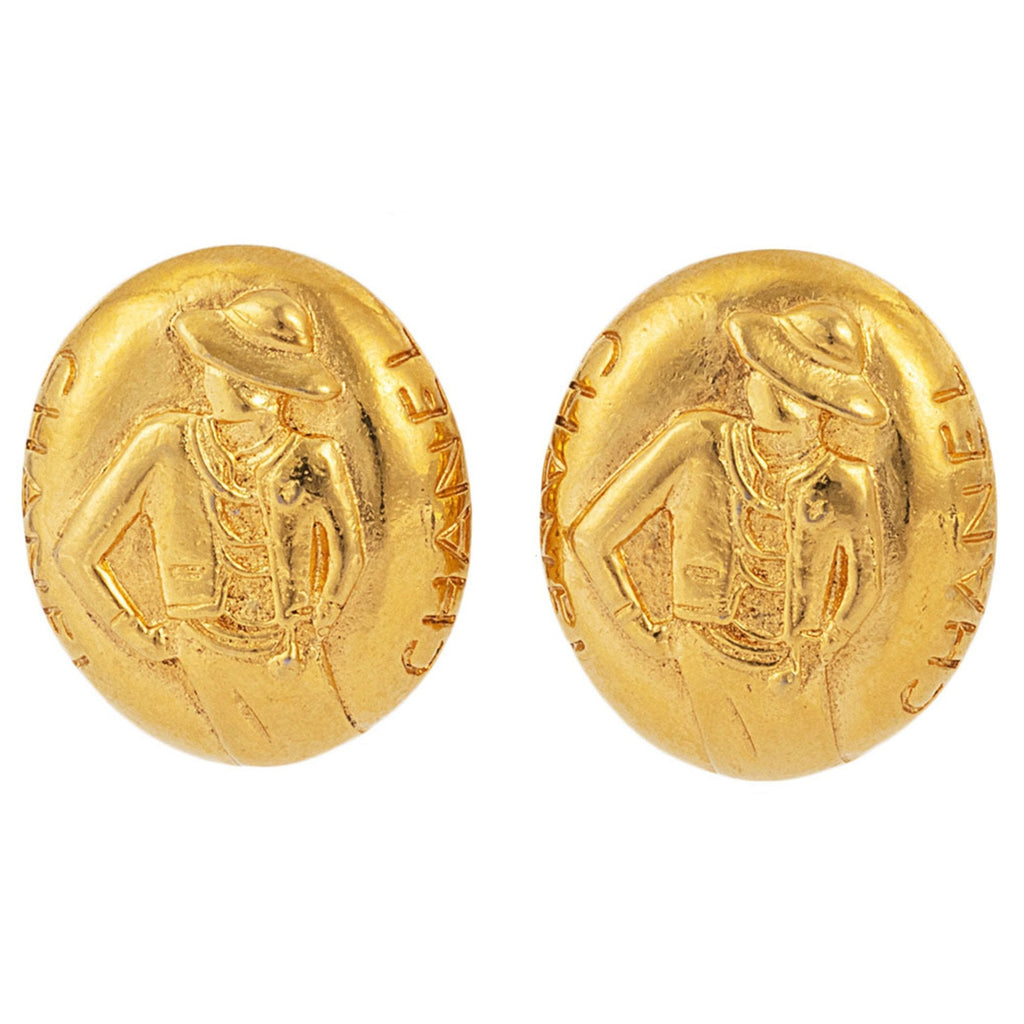 Earrings Gold-Tone Metal