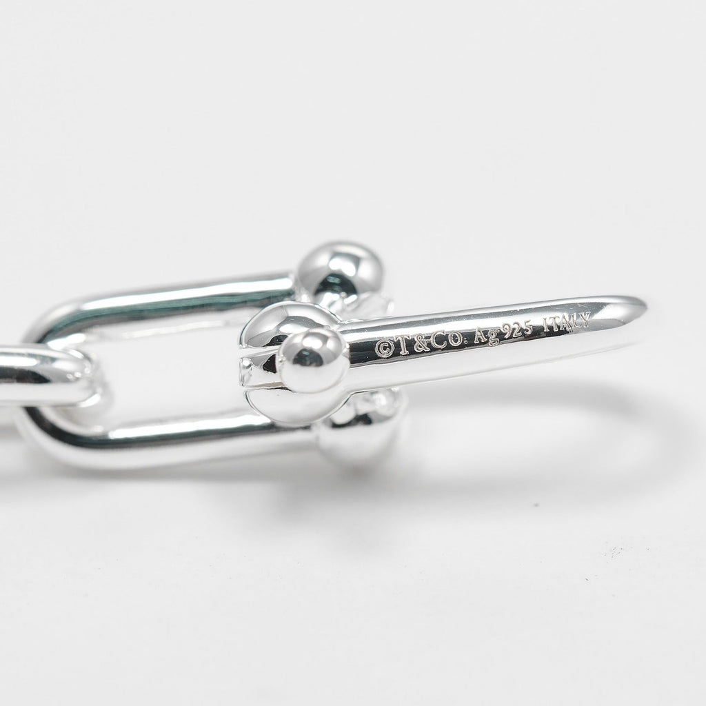Hardware Graduated Link Pendant Necklace Sterling Silver