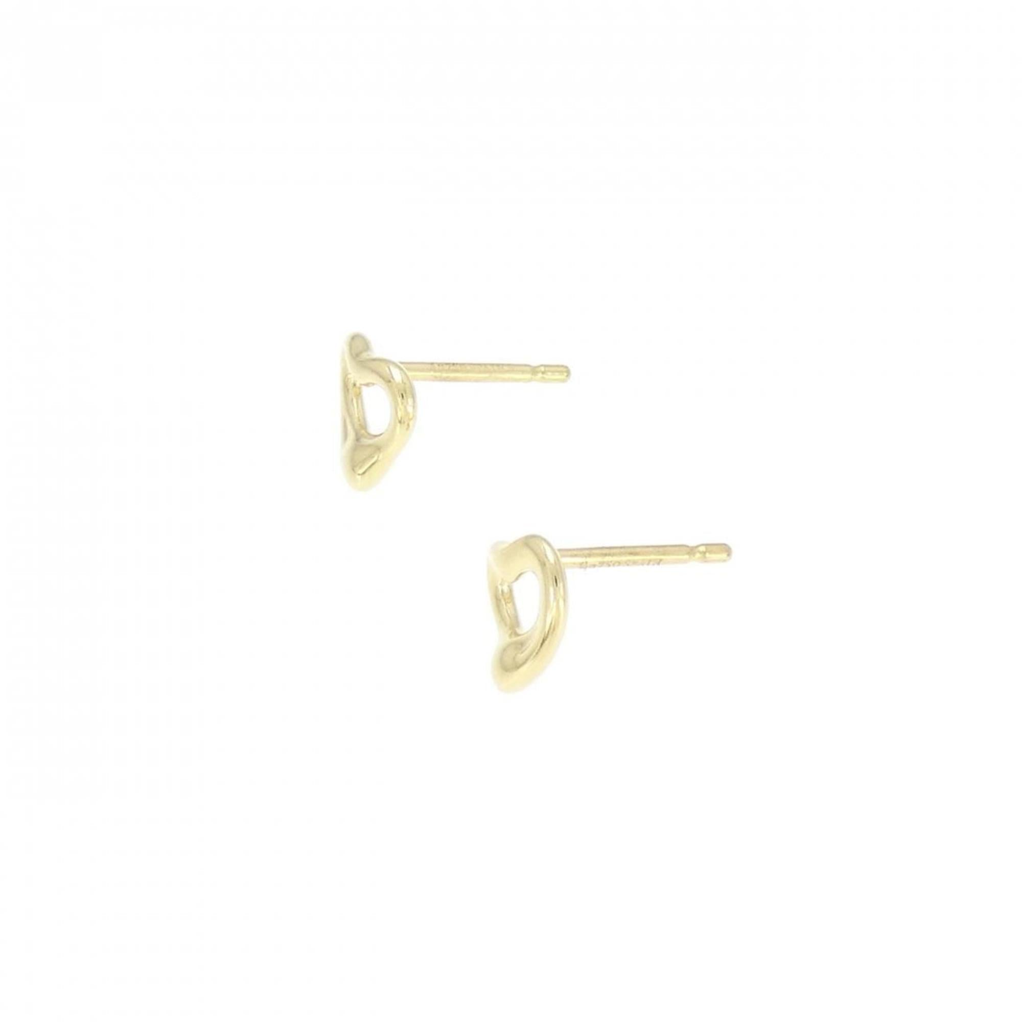 Open Heart Earrings 18K Yellow Gold 7mm 18K Yellow Gold