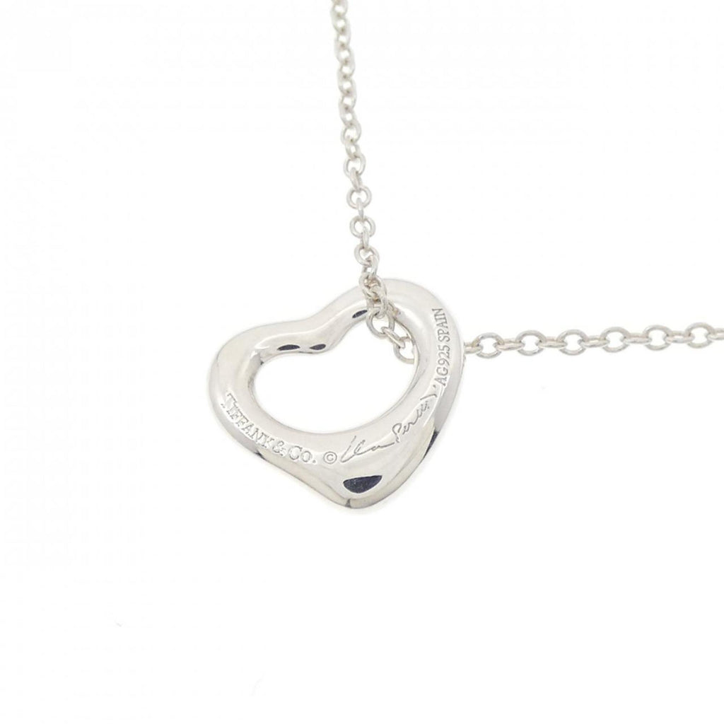 Open Heart Pendant Necklace Sterling Silver 10.6mm
