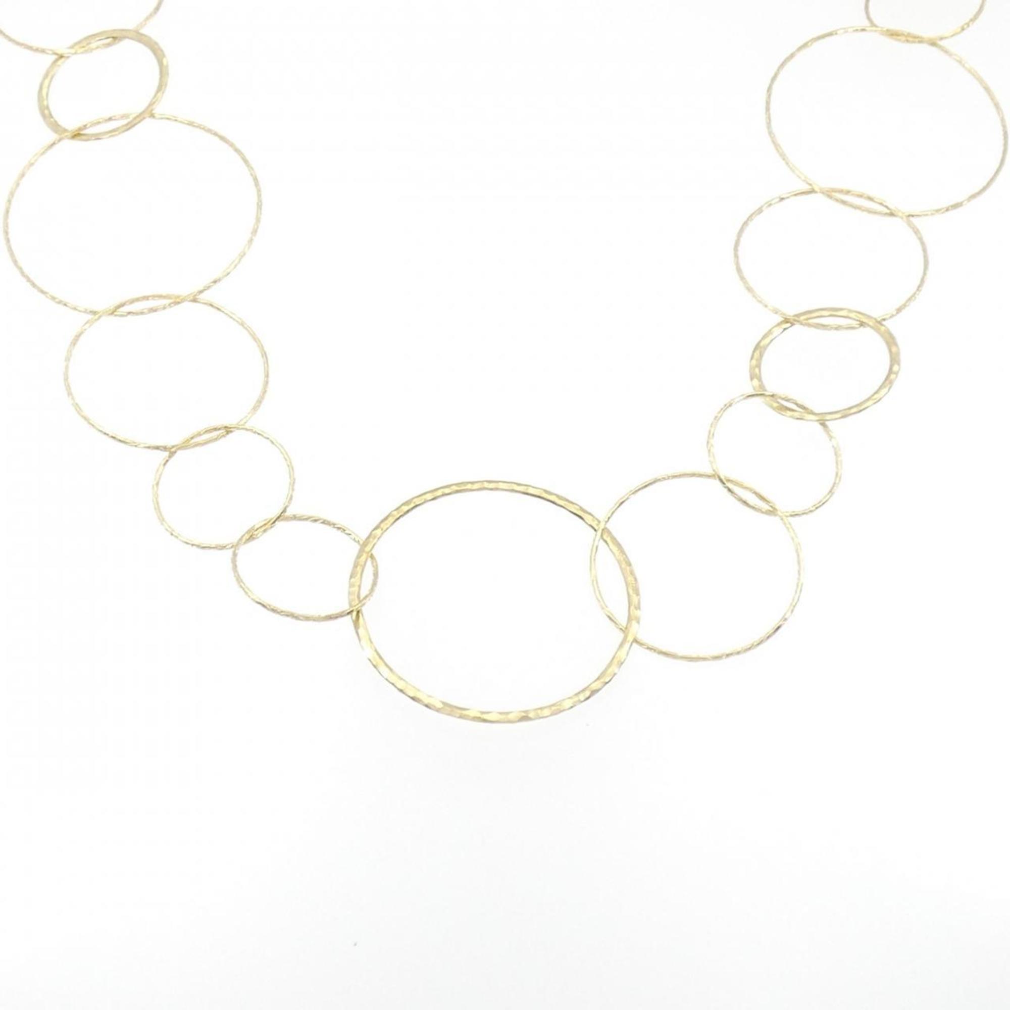 Hamard Circle Pendant Necklace 18K Yellow Gold