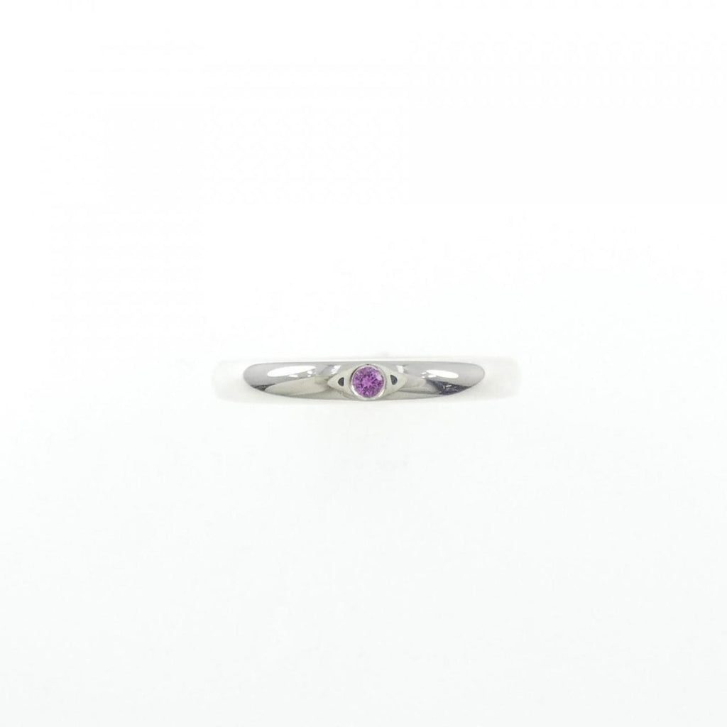 Band Ring Sterling Silver With Sapphire