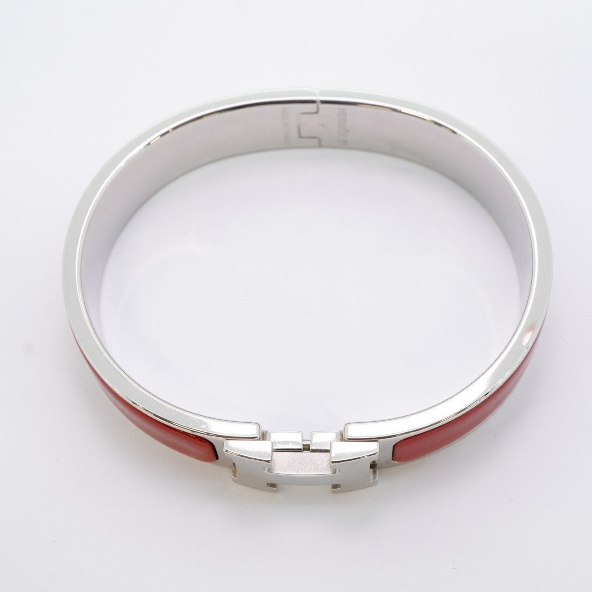 Click Clack Bracelet Metal Red and Silver Mini