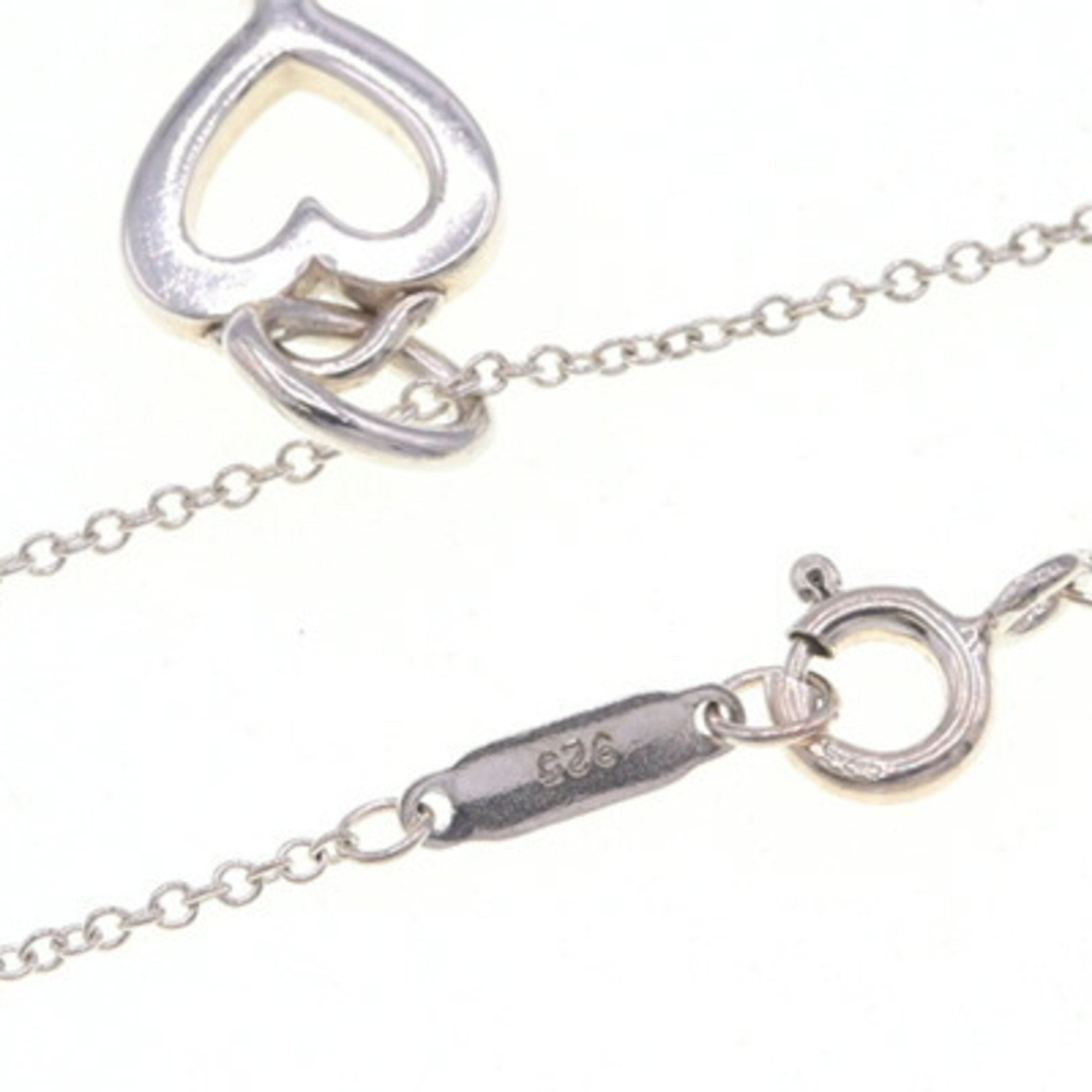 Heart Key Pendant Necklace Sterling Silver