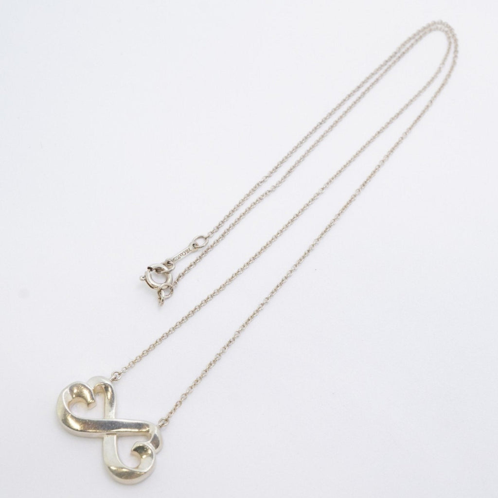 Double Loving Heart Pendant Necklace Sterling Silver