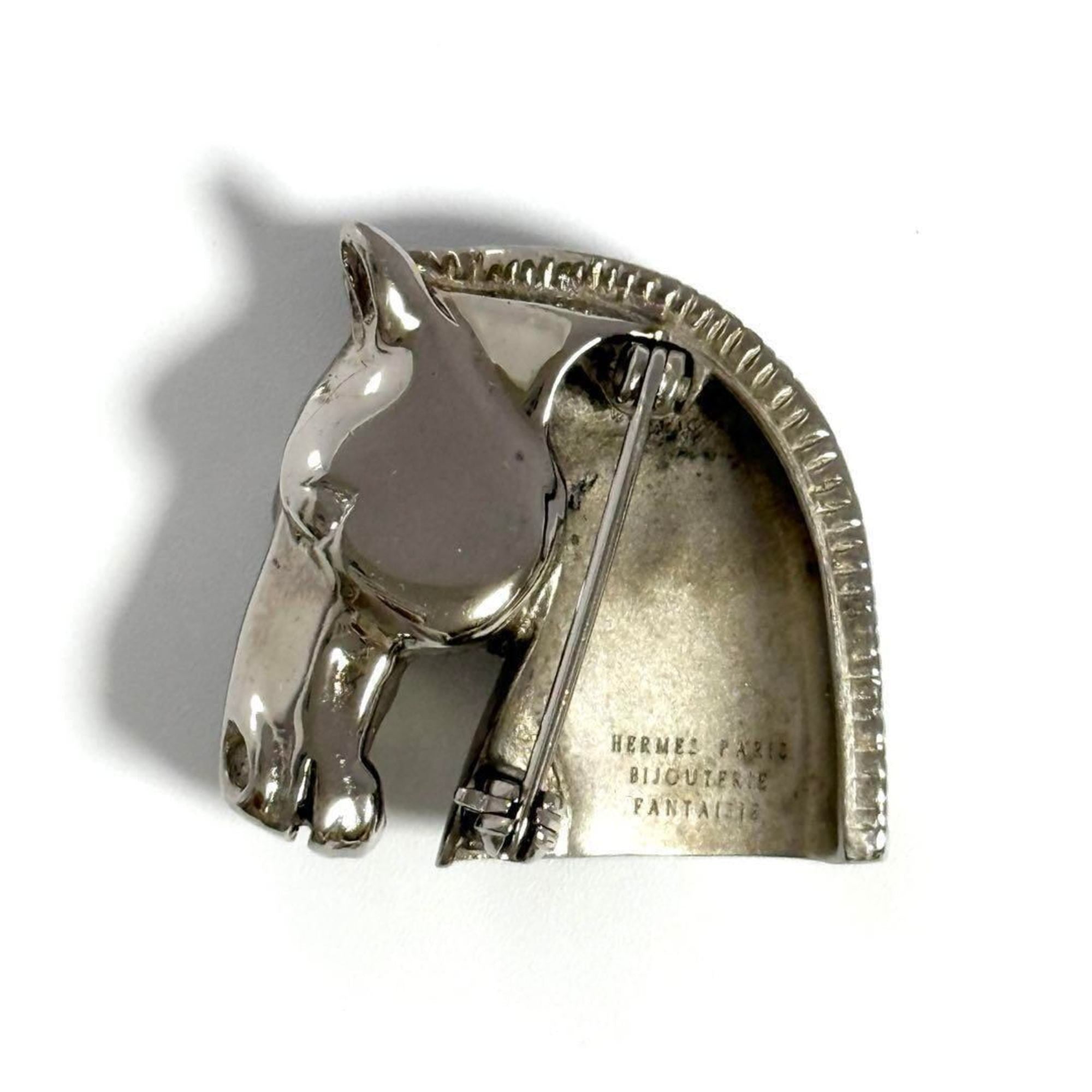 Vintage Horse Cheval Brooch Metal