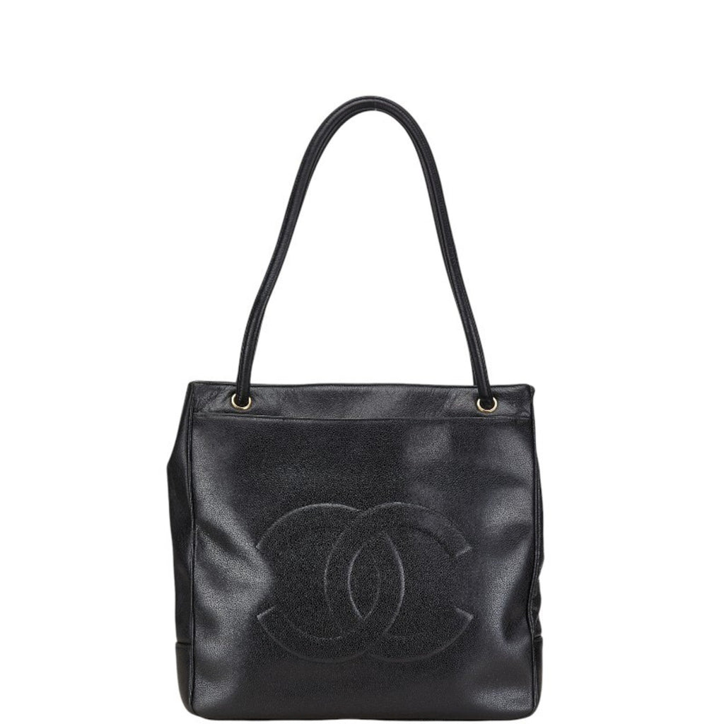 Vintage CC Flap Shoulder Bag Caviar Medium