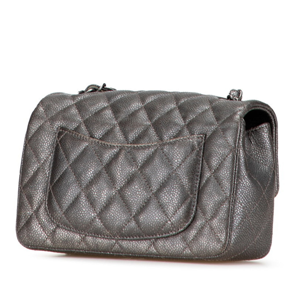 Classic Single Flap Bag Quilted Caviar Mini
