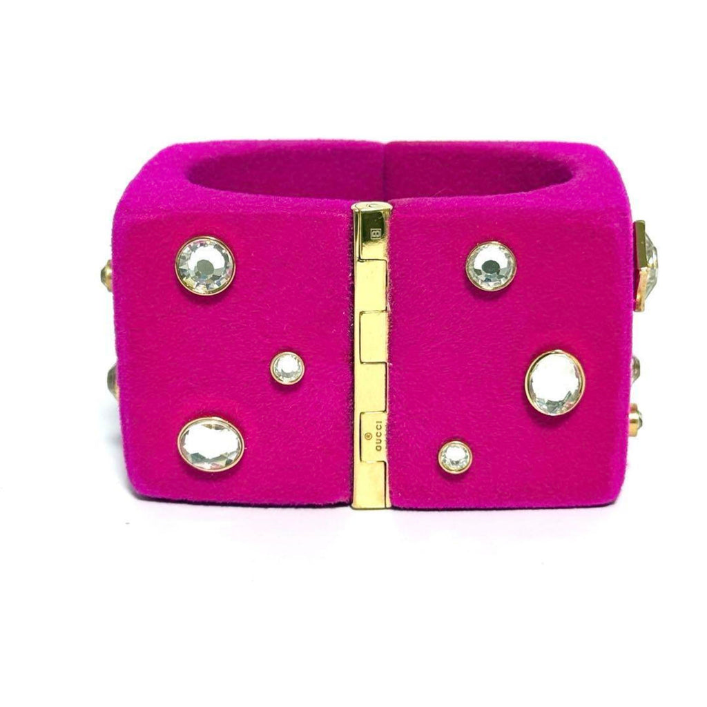 Bejeweled Bangle Metal and Rhinestone Bracelet