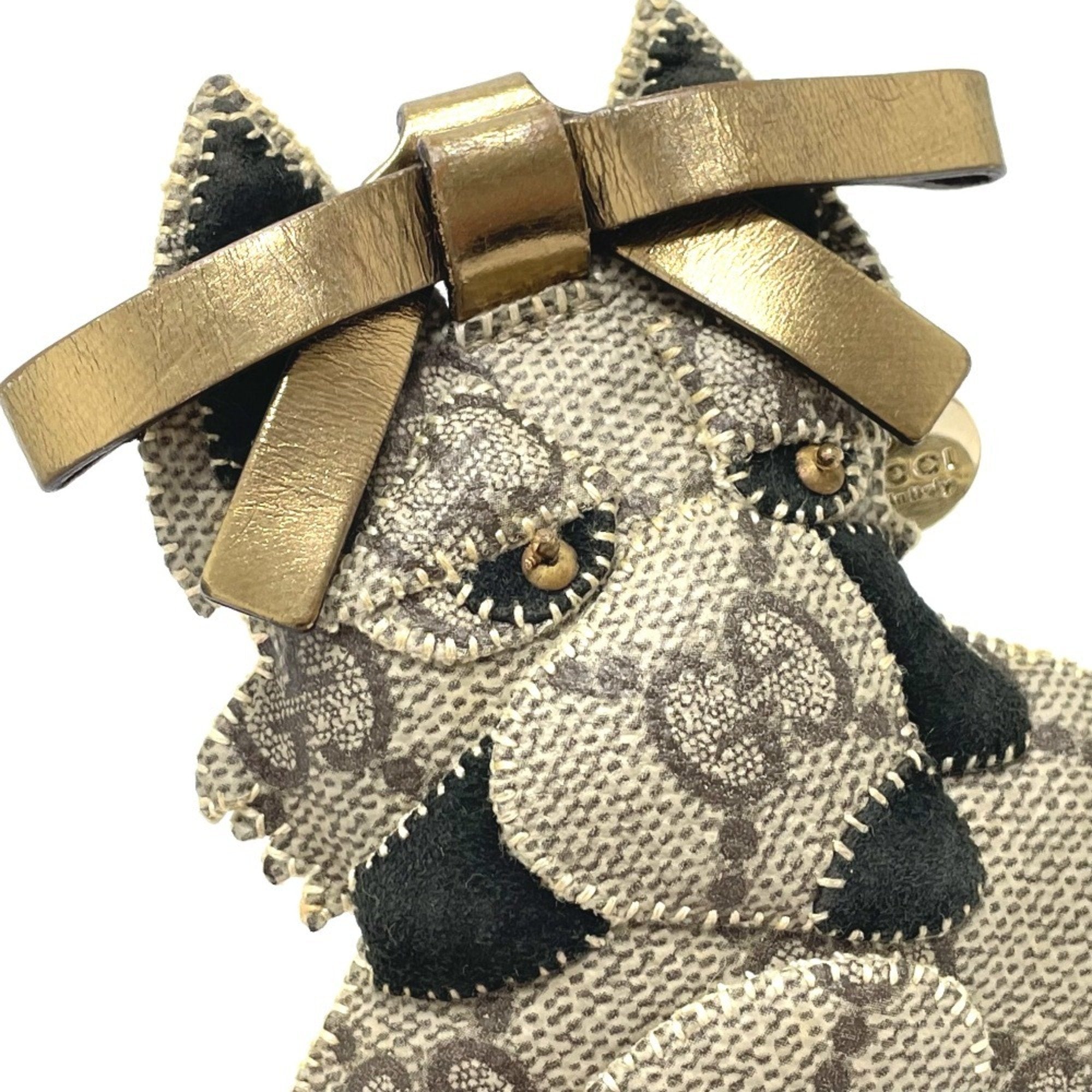 Charm GG Supreme Canvas Beige Handbag Charm