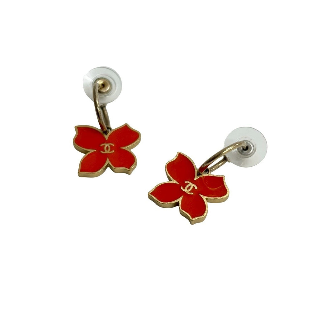 CC Logo Earrings Metal Gold-Tone Metal