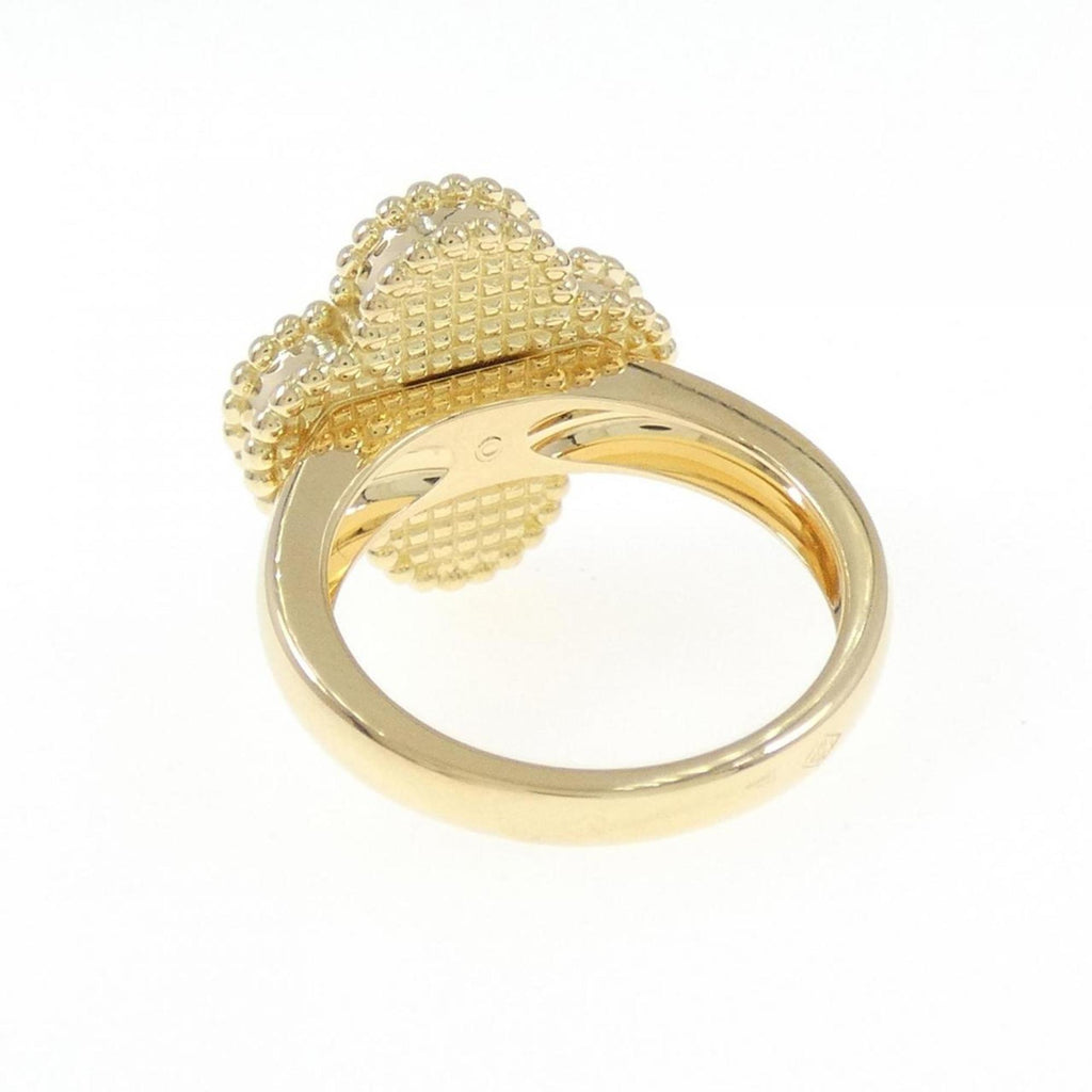 Vintage Alhambra Ring 18K Yellow Gold and Onyx