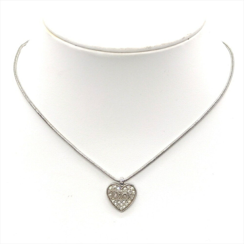 Pendant Necklace with Rhinestones