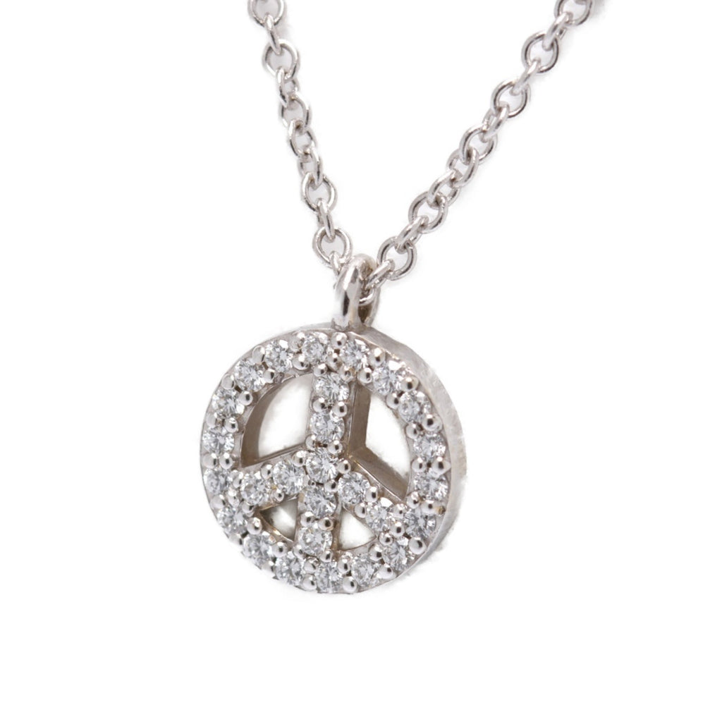 Pendant Necklace White Gold with Diamond