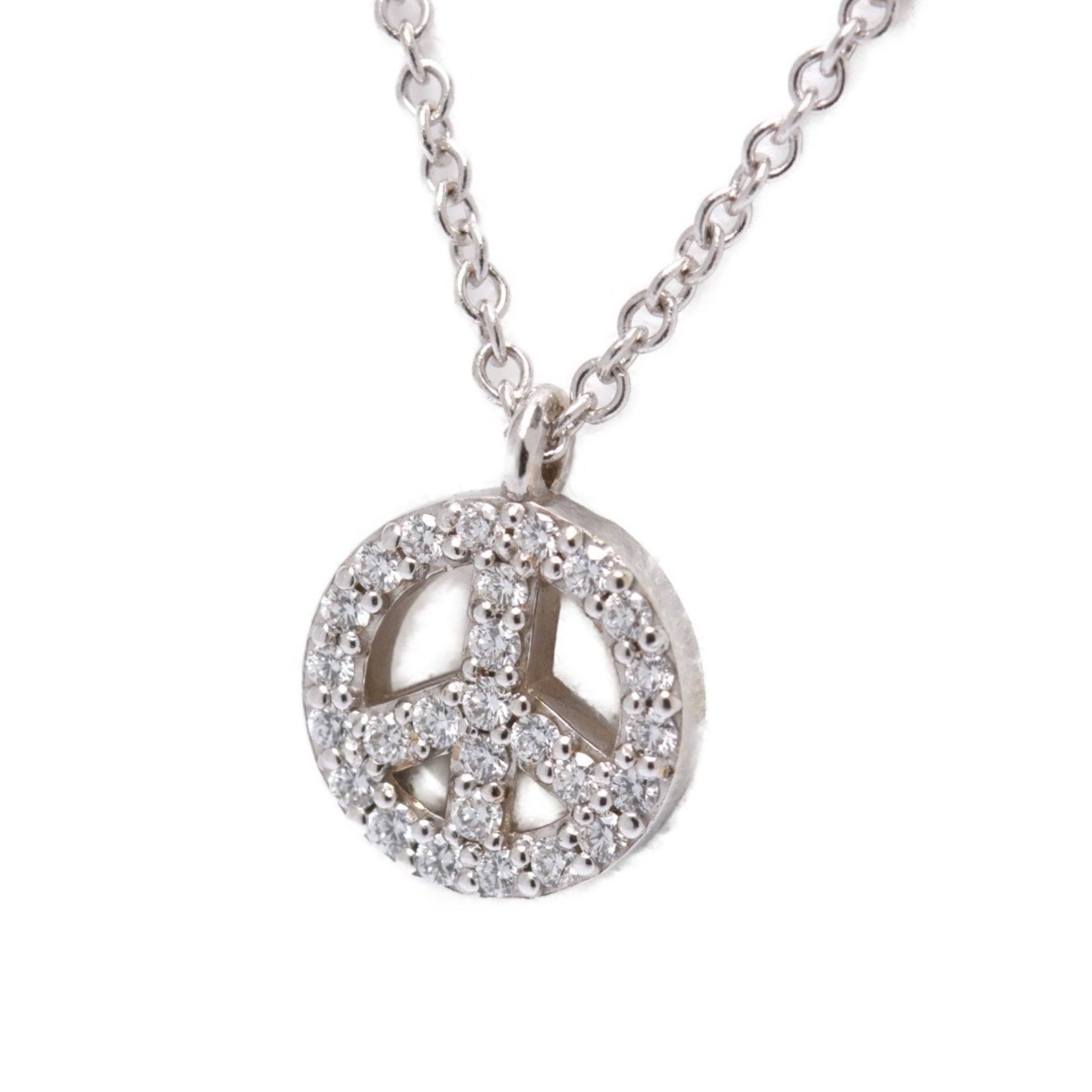 Pendant Necklace White Gold with Diamond