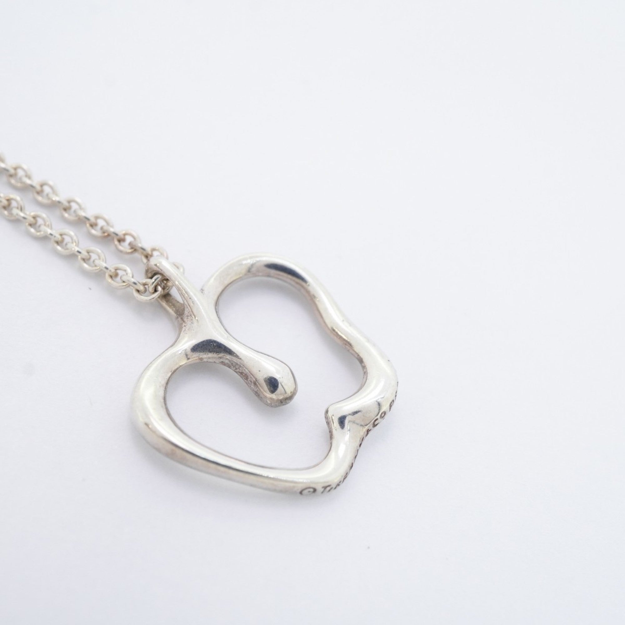 Apple Pendant Necklace Sterling Silver