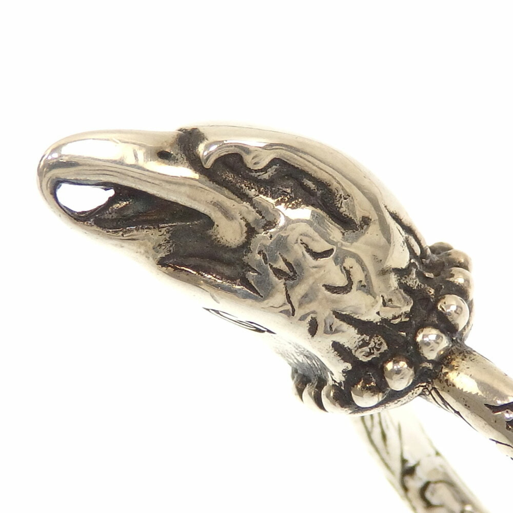 Eagle Head Band Ring Sterling Silver