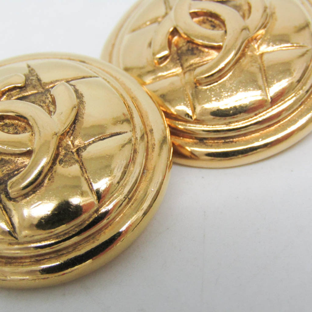 CC Logo Clip-On Earrings Metal Gold-Tone Metal