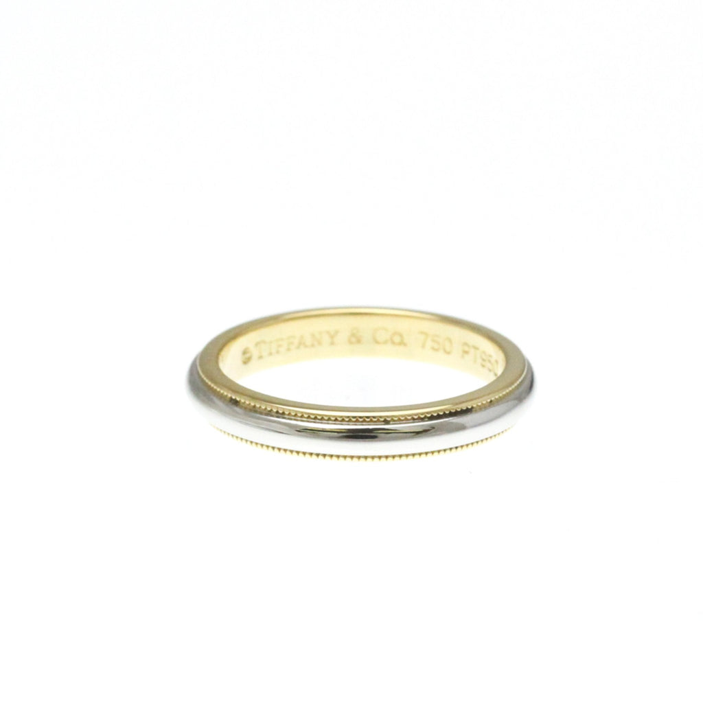Milgrain Ring Sterling Silver and 18K Yellow Gold and Platinum