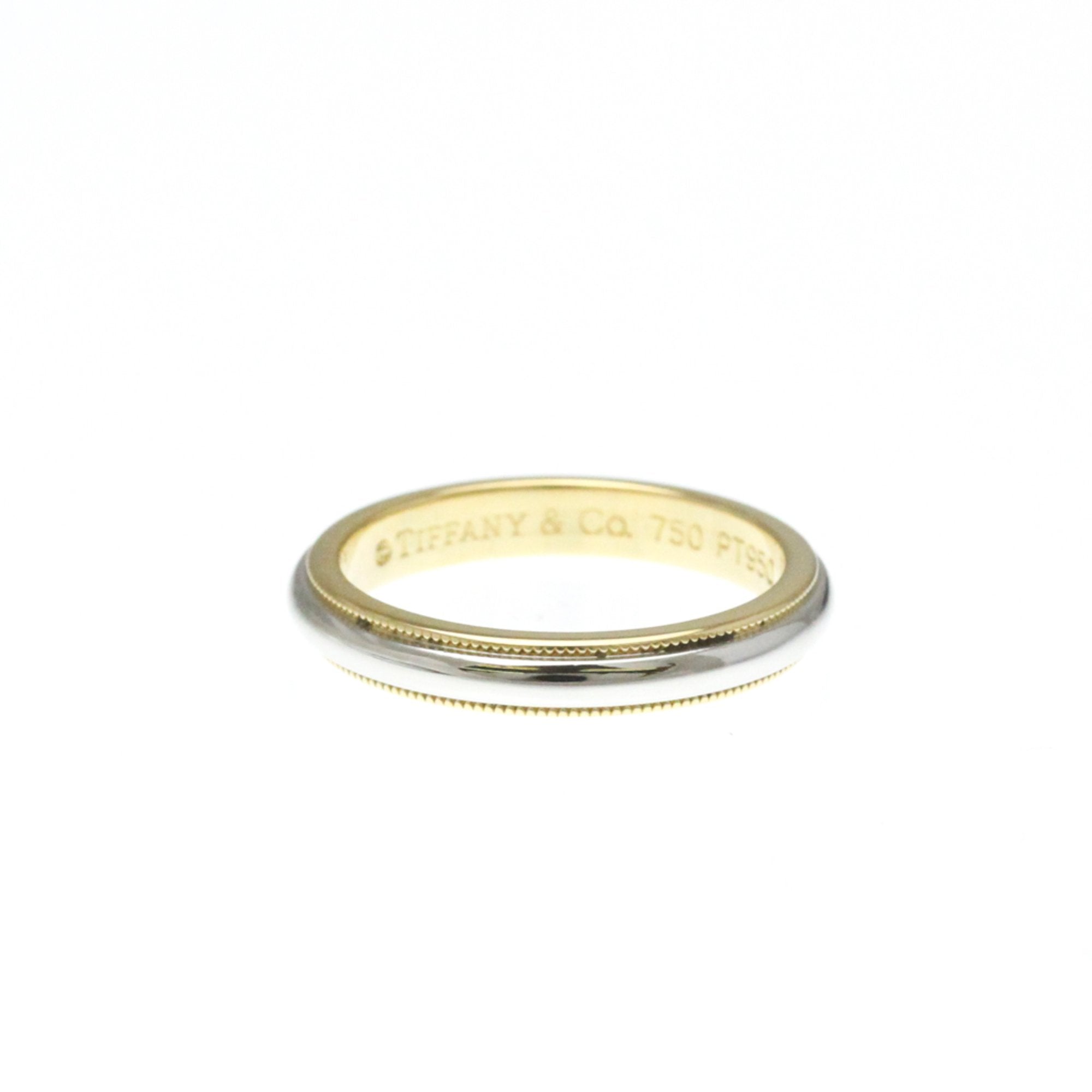 Milgrain Ring Sterling Silver and 18K Yellow Gold and Platinum
