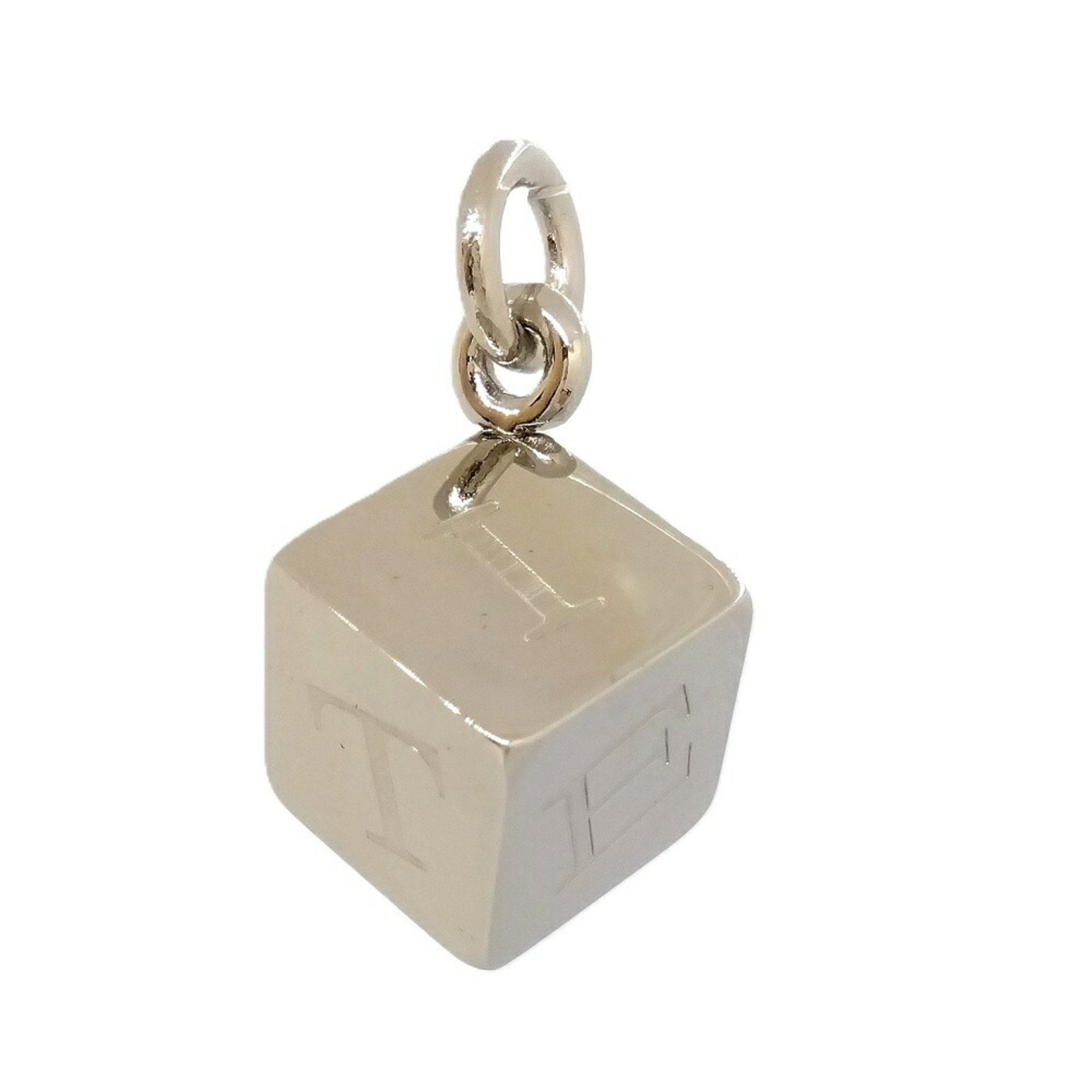 Dice Pendant Necklace Sterling Silver Cube