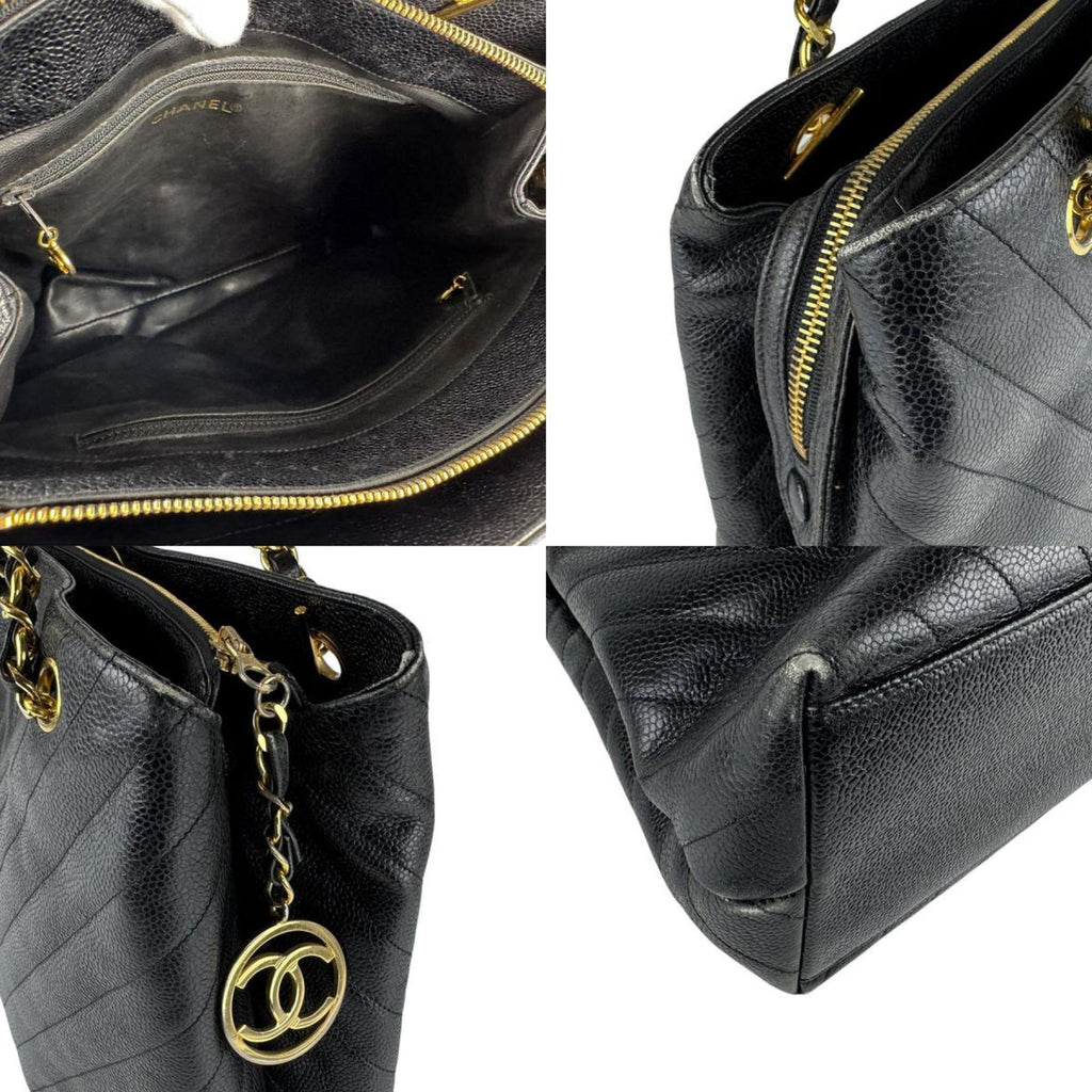 Vintage Pocket Camera Bag Chevron Caviar Medium