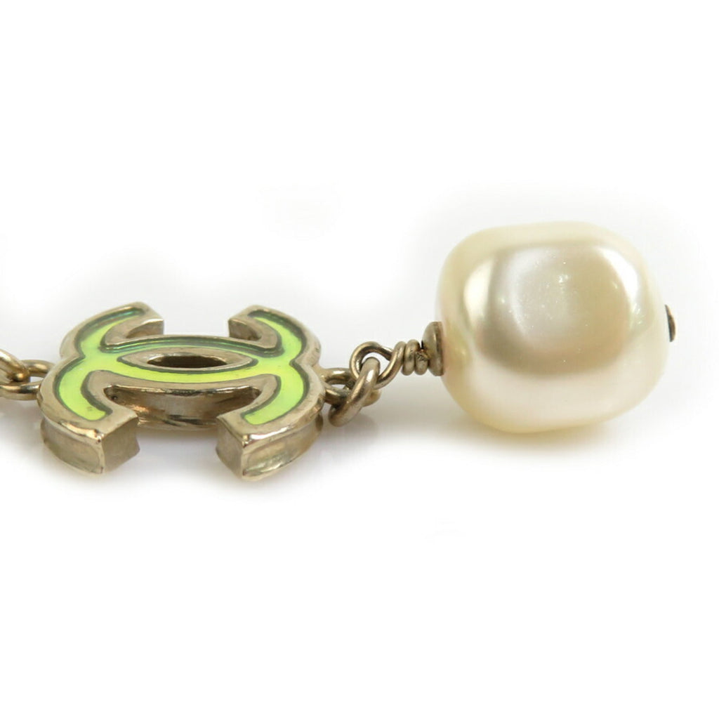 Pendant Necklace Metal and Artificial Pearl