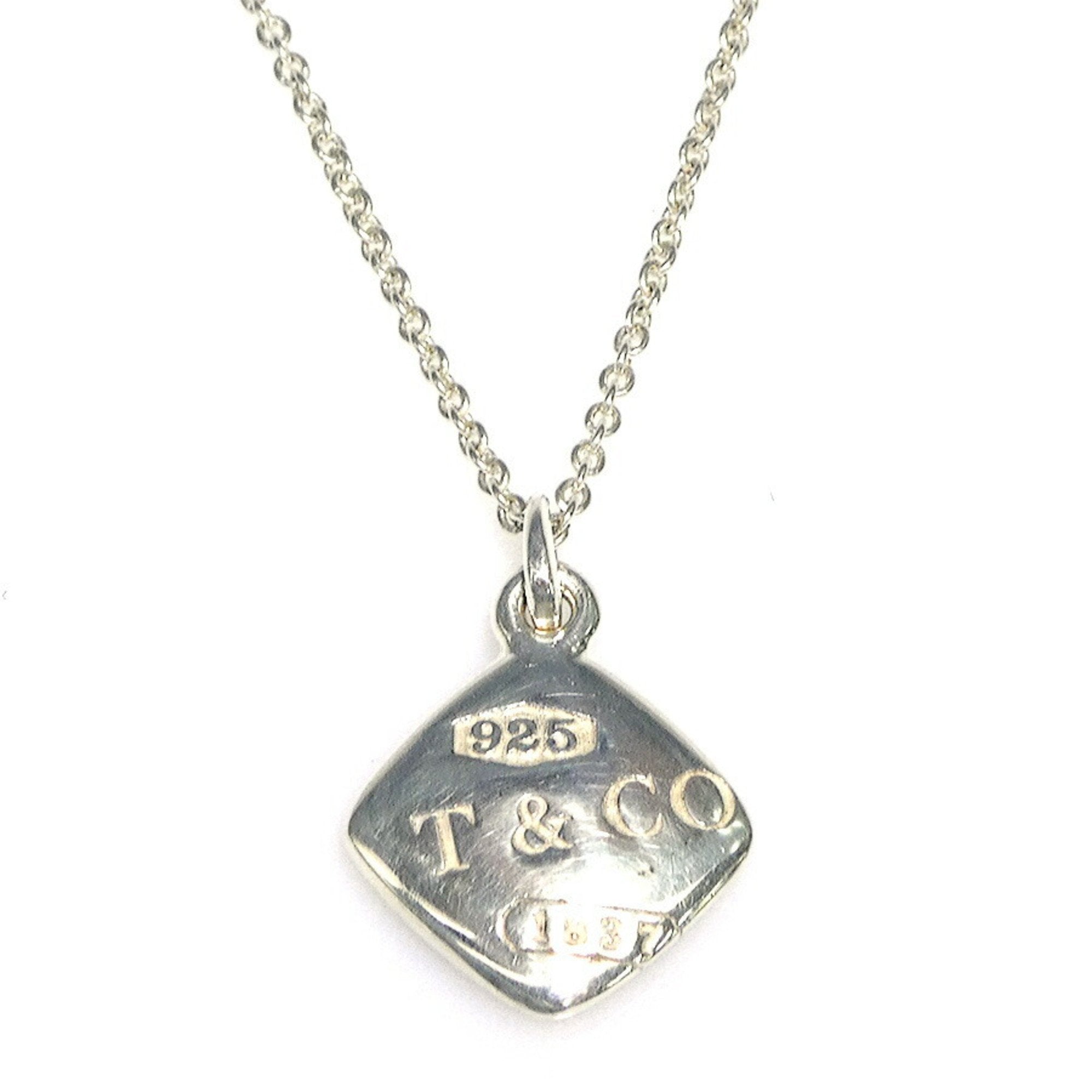 Montage Cushion Pendant Necklace Sterling Silver