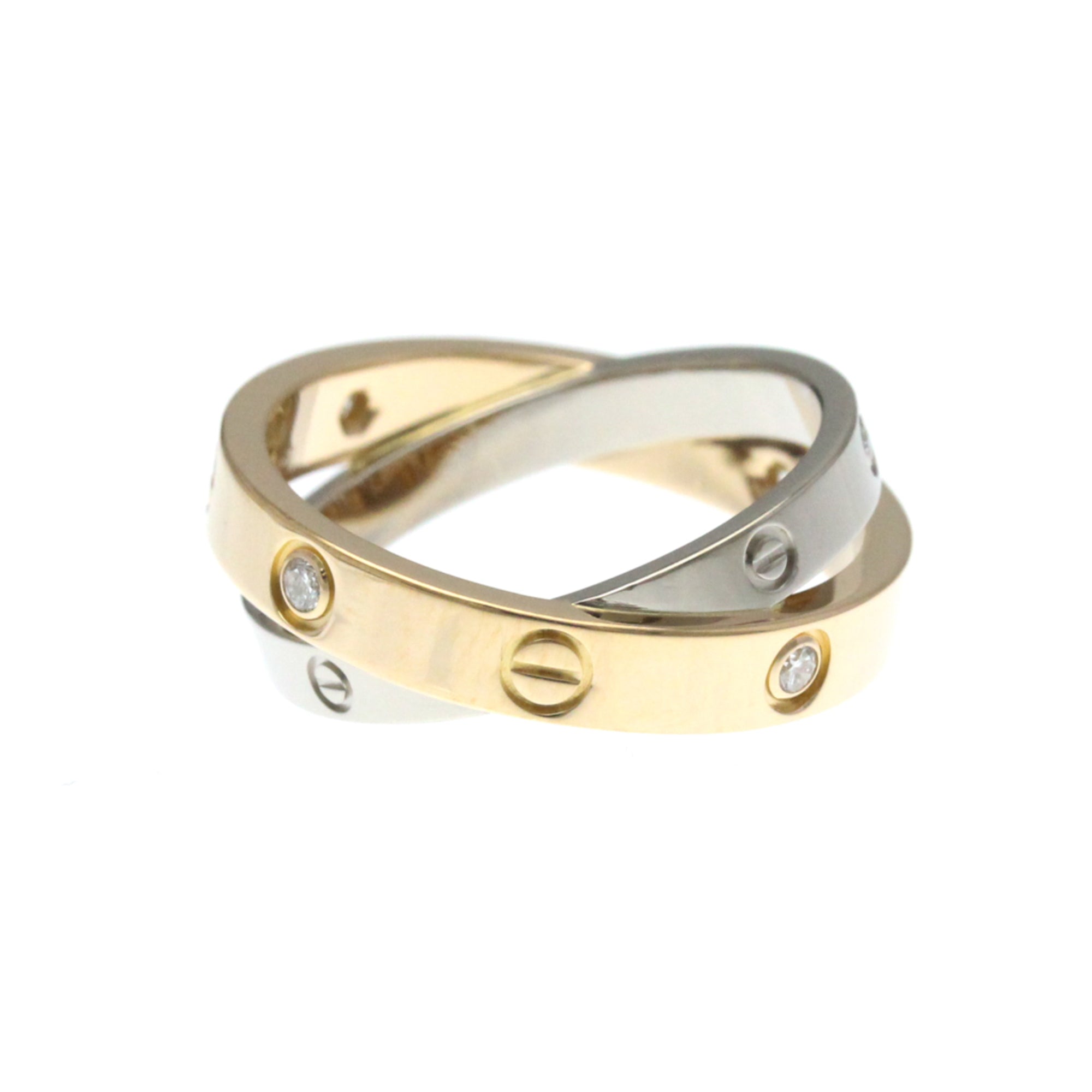 Ring 18K Rose Gold and 18K White Gold With Diamond