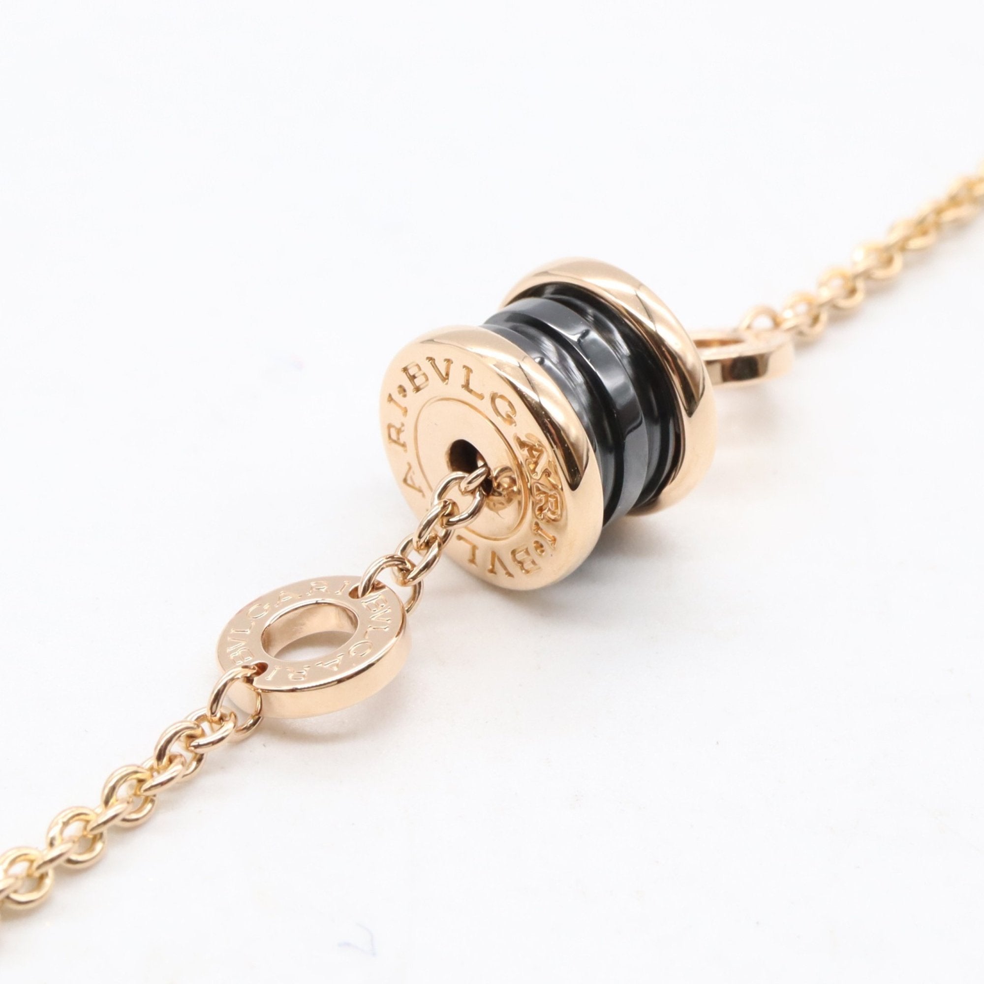 B.Zero1 Bracelet 18K Rose Gold and Ceramic Black
