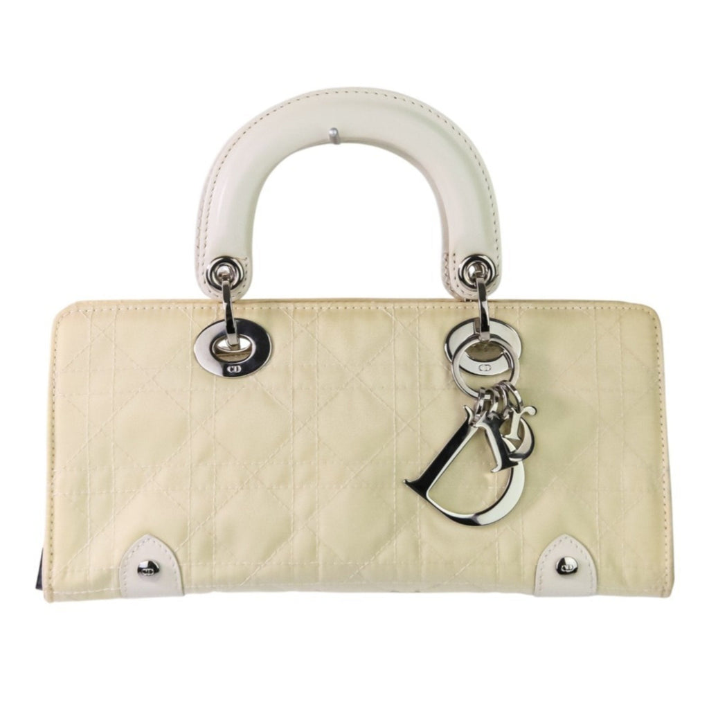 Lady Dior Bag Cannage Quilt Patent Medium