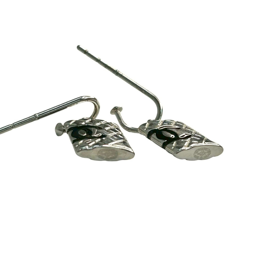CC Logo Earrings Silver-Tone Metal Silver-Tone Metal