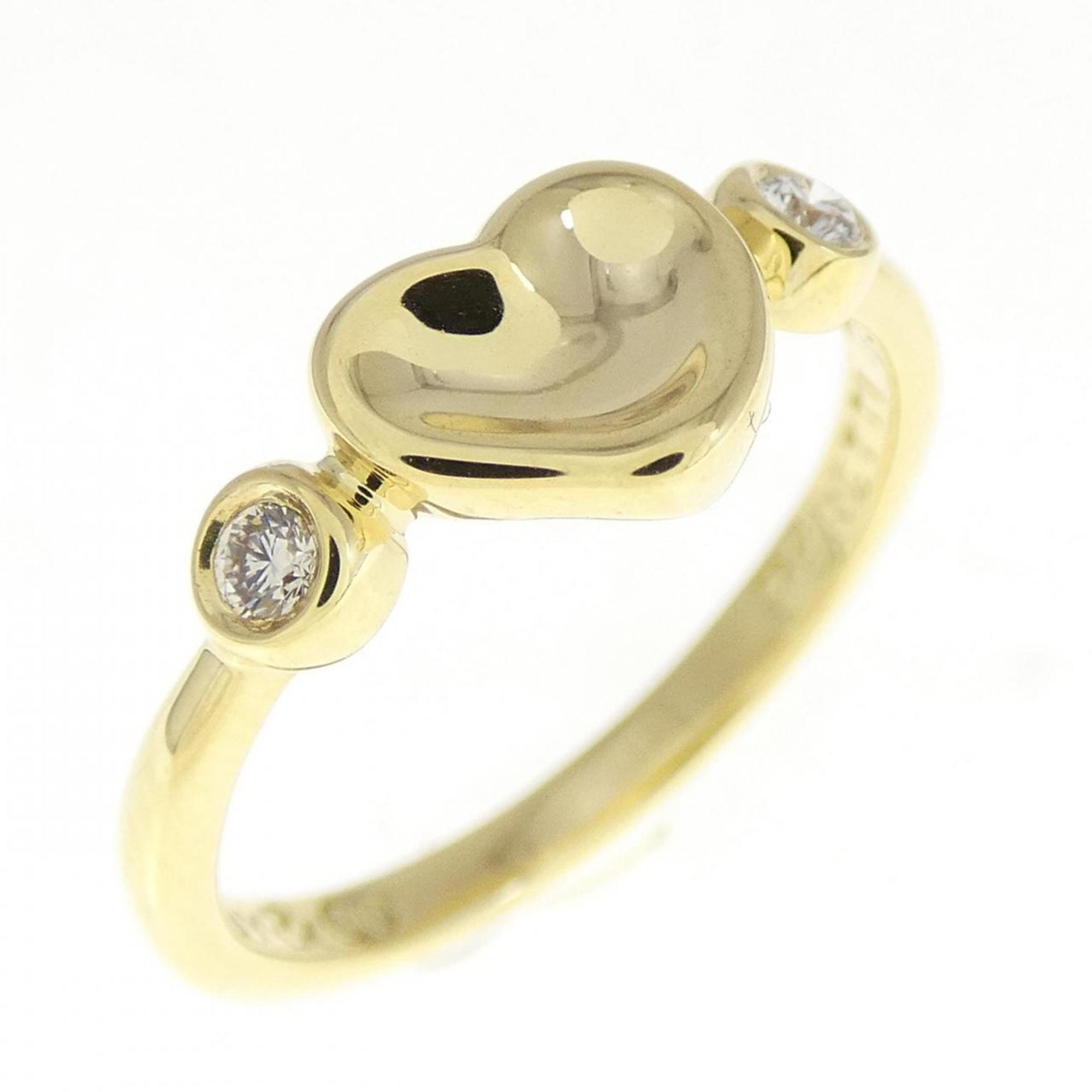 Heart Ring with Diamond Yellow