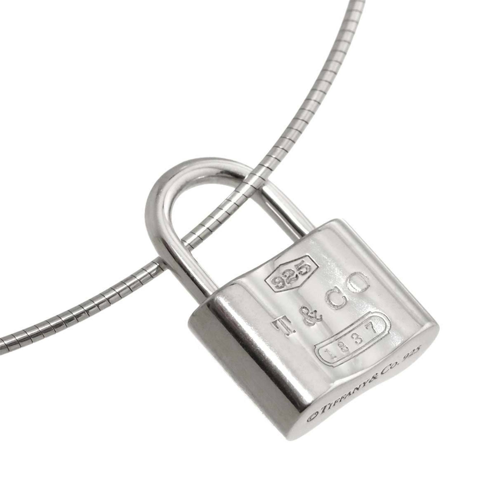 1837 Cadena Lock Pendant Necklace Sterling Silver